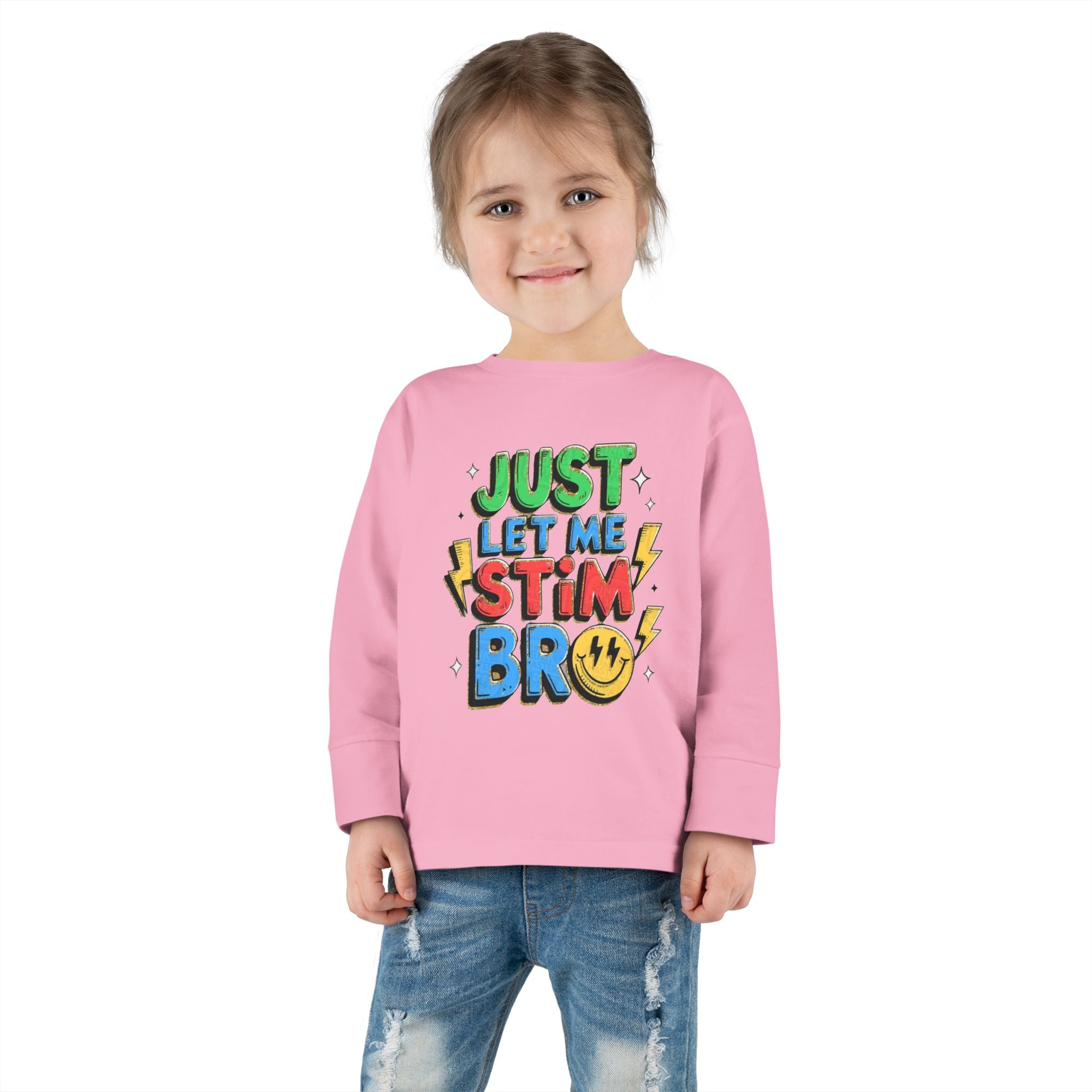 Just Let Me Stim Bro Toddler Long Sleeve Tee – Sensory-Friendly Autism Support Shirt