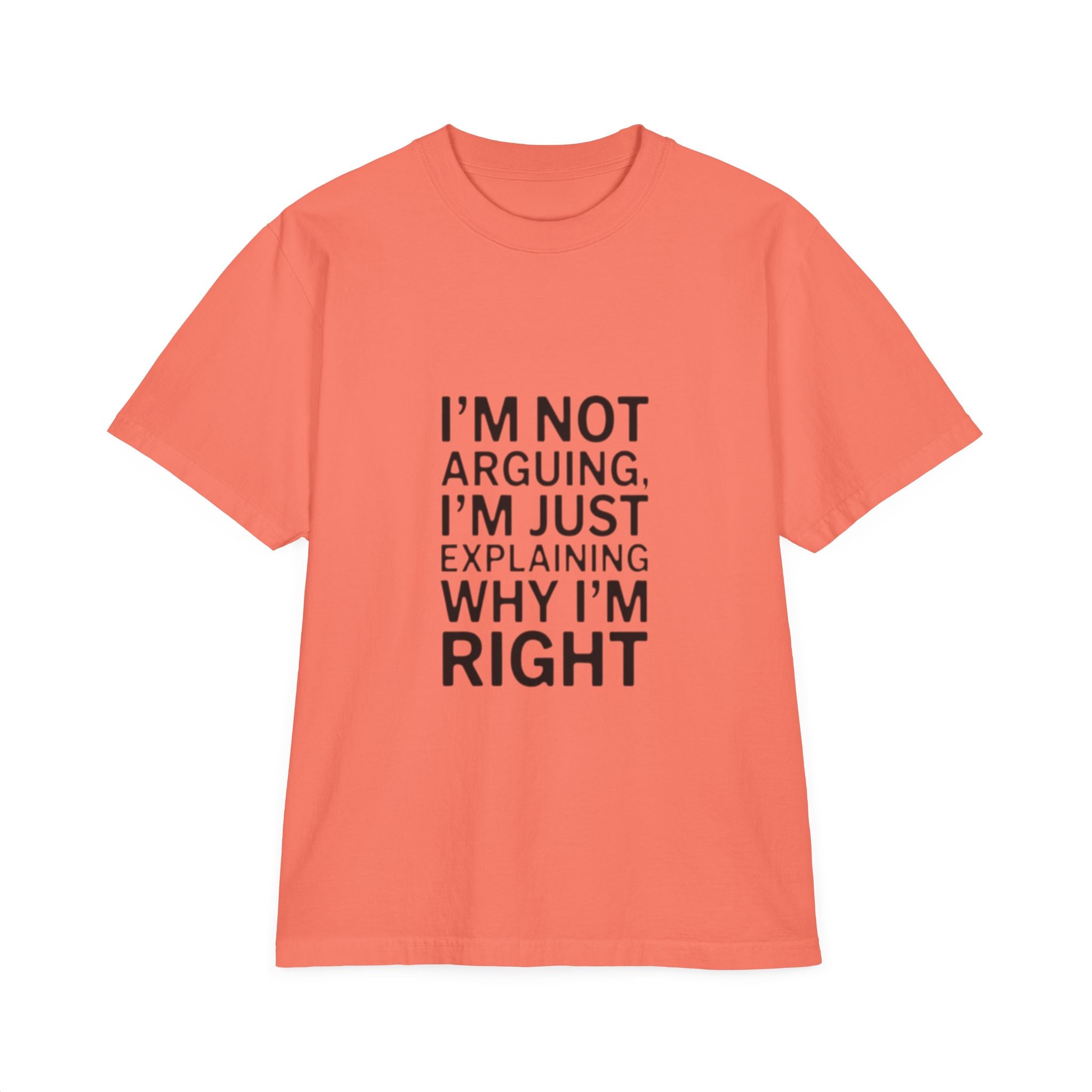 I’m Not Arguing T-Shirt — Funny Statement Tee for Couples & Debaters