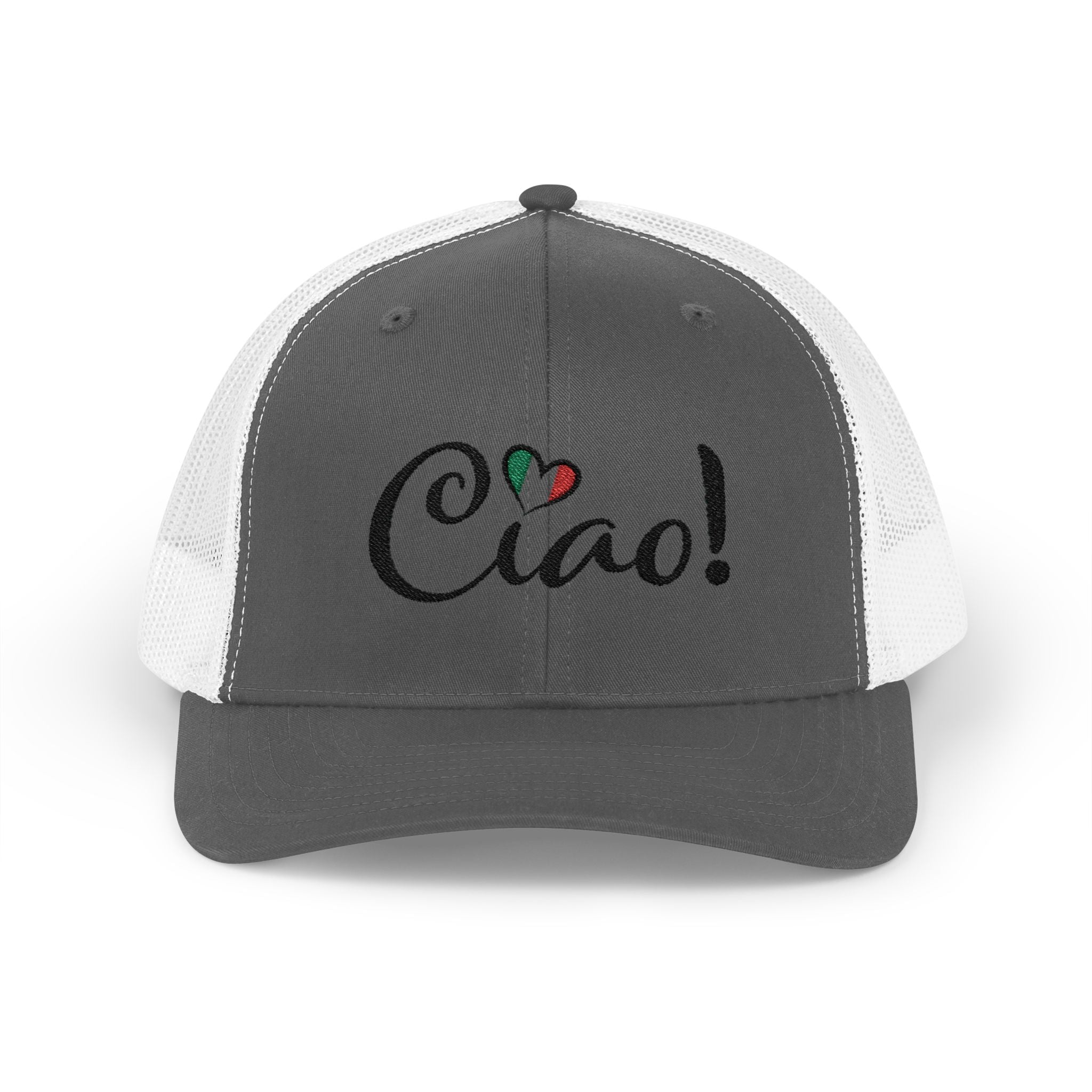 Ciao! Italian Flag Heart Snapback Cap