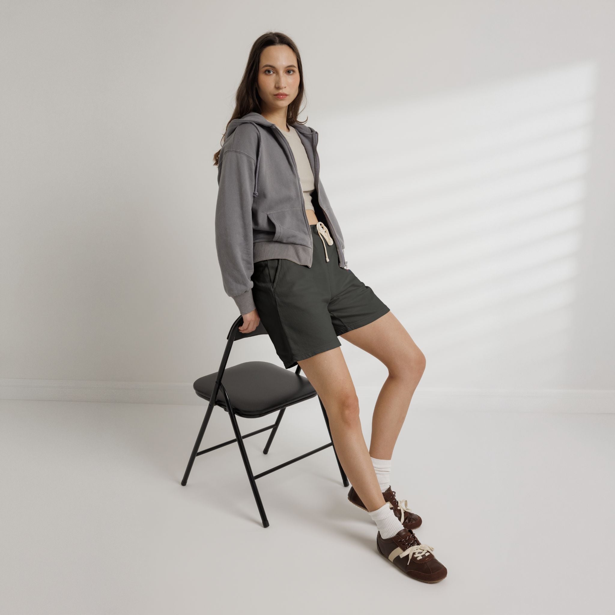 She’s From Texas Fleece Sweat Shorts — Lightweight Garment-Dyed Lounge Shorts