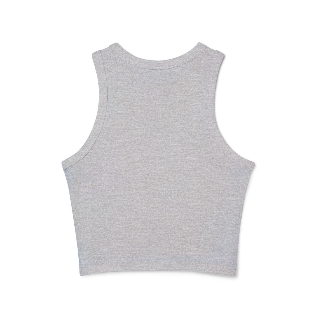 Racer Tank — "Don't Kill My Vibe" Graphic Crop Top