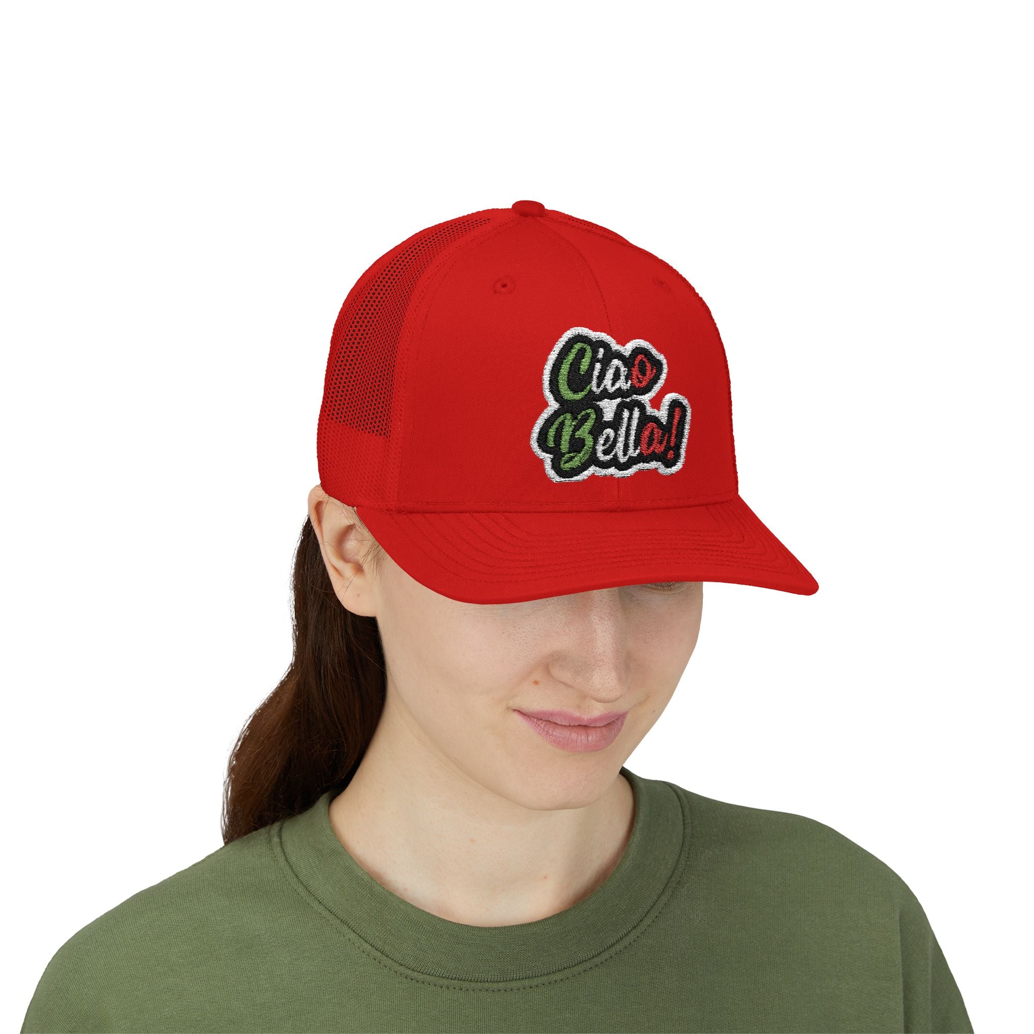Ciao Bello Trucker Cap – Retro Italian Phrase Snapback