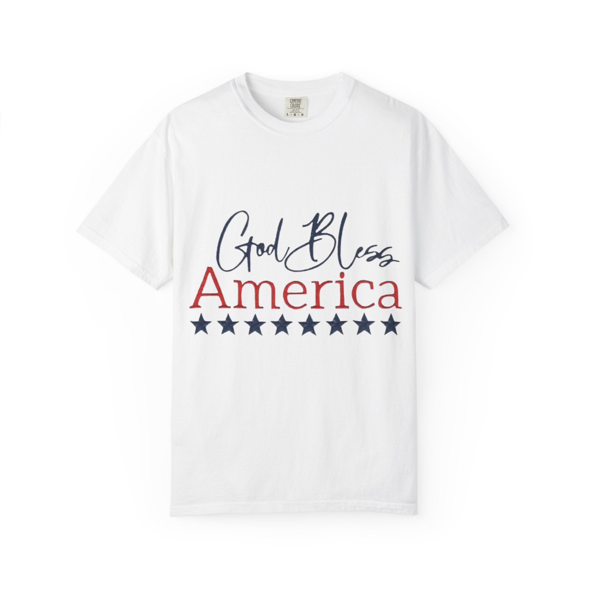 God Bless America T-Shirt — Patriotic Stars Tee for 4th of July