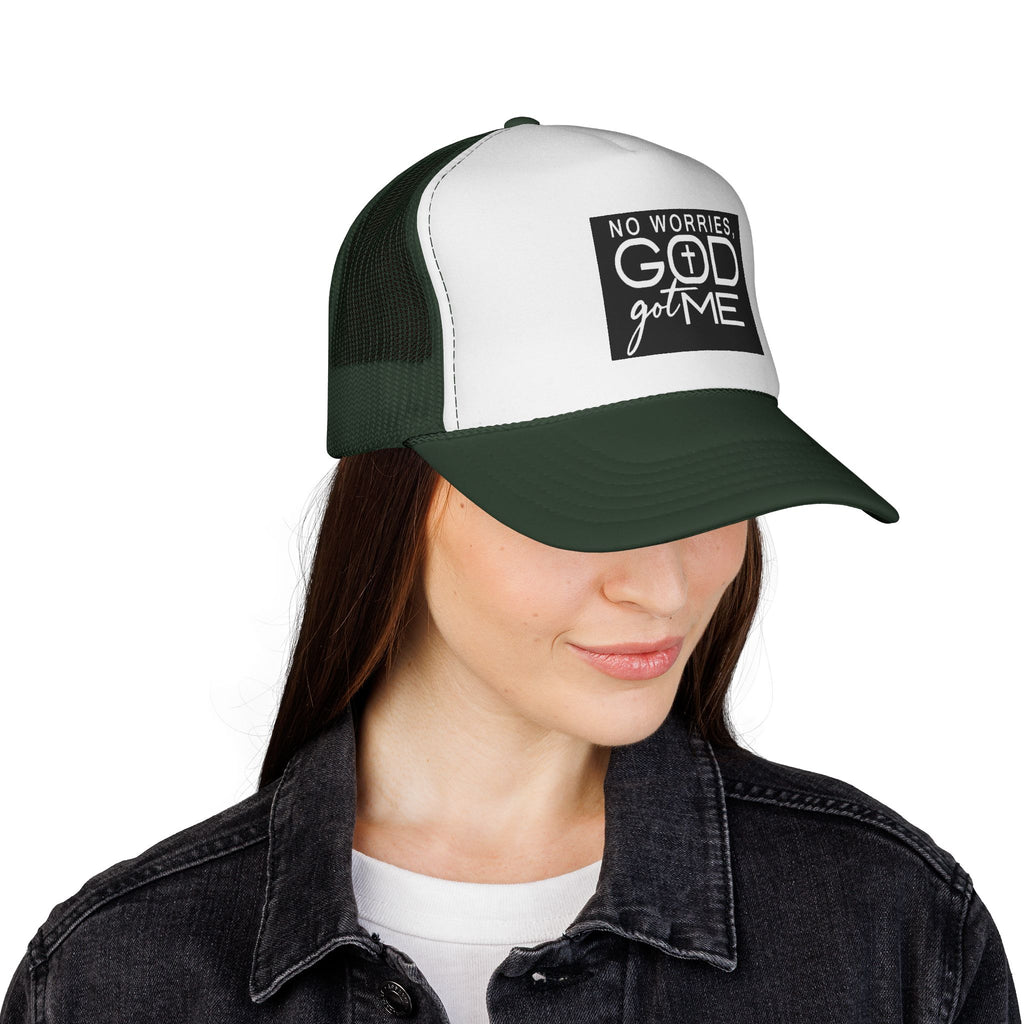 No Worries God Got Me Trucker Cap