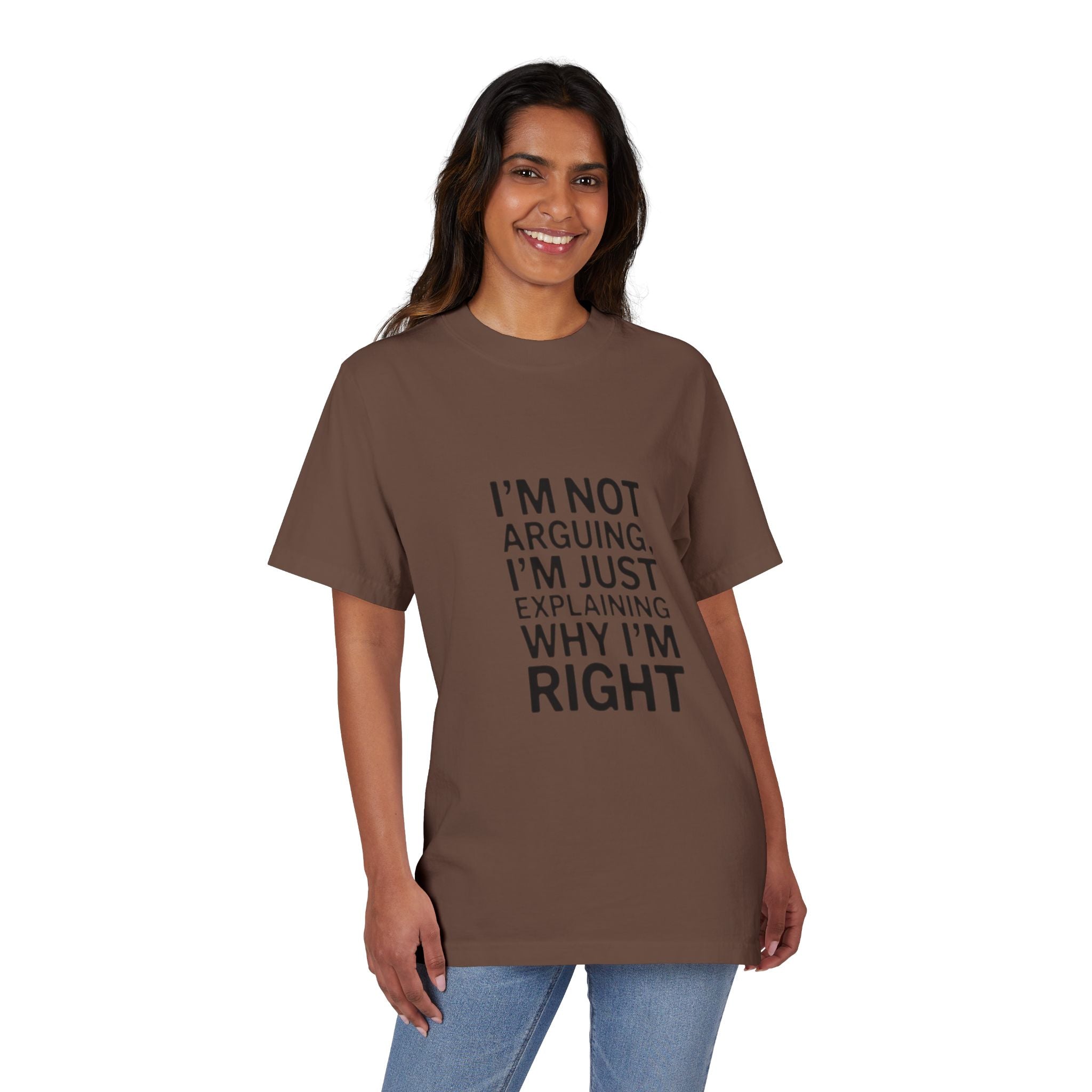 I’m Not Arguing T-Shirt — Funny Statement Tee for Couples & Debaters