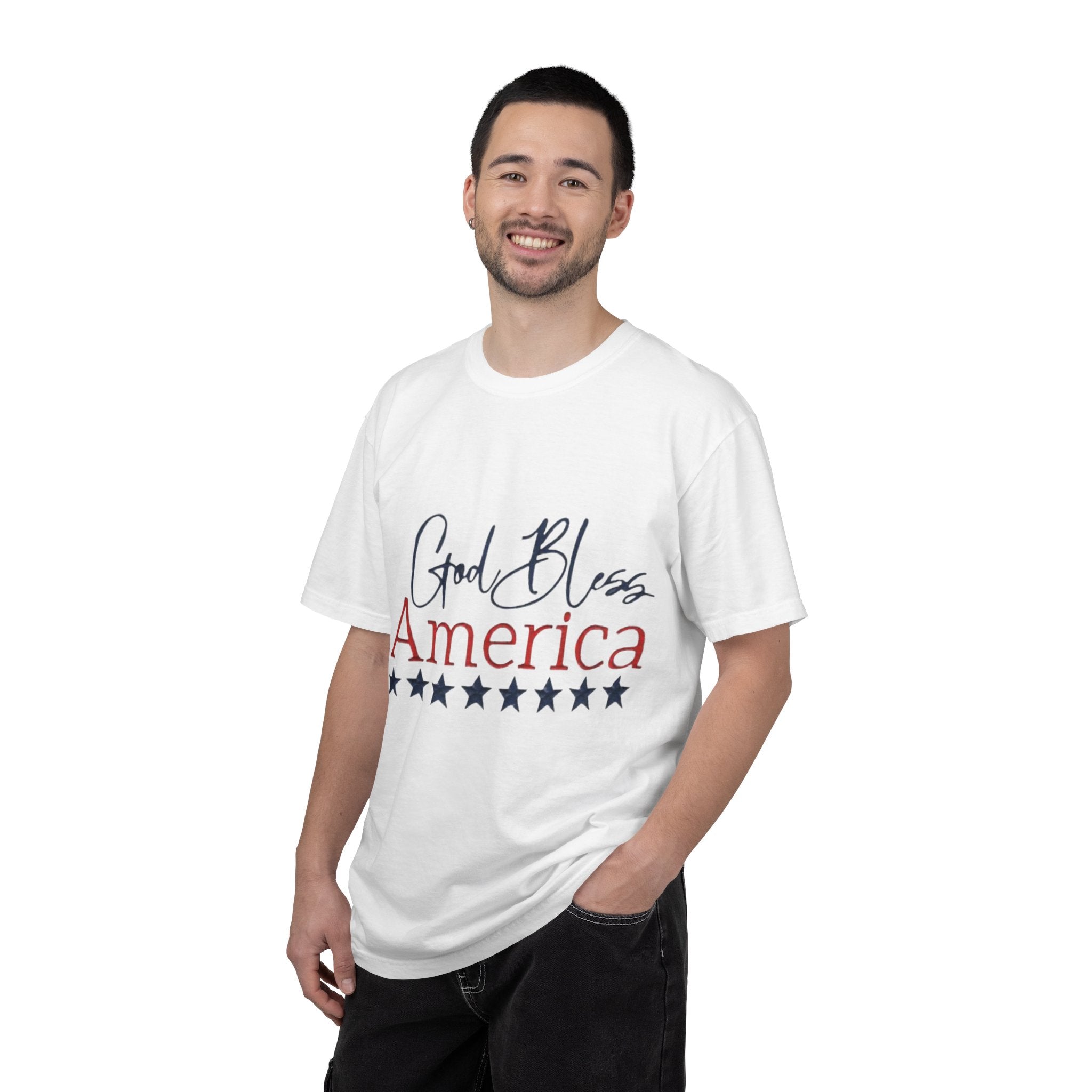 God Bless America T-Shirt — Patriotic Stars Tee for 4th of July