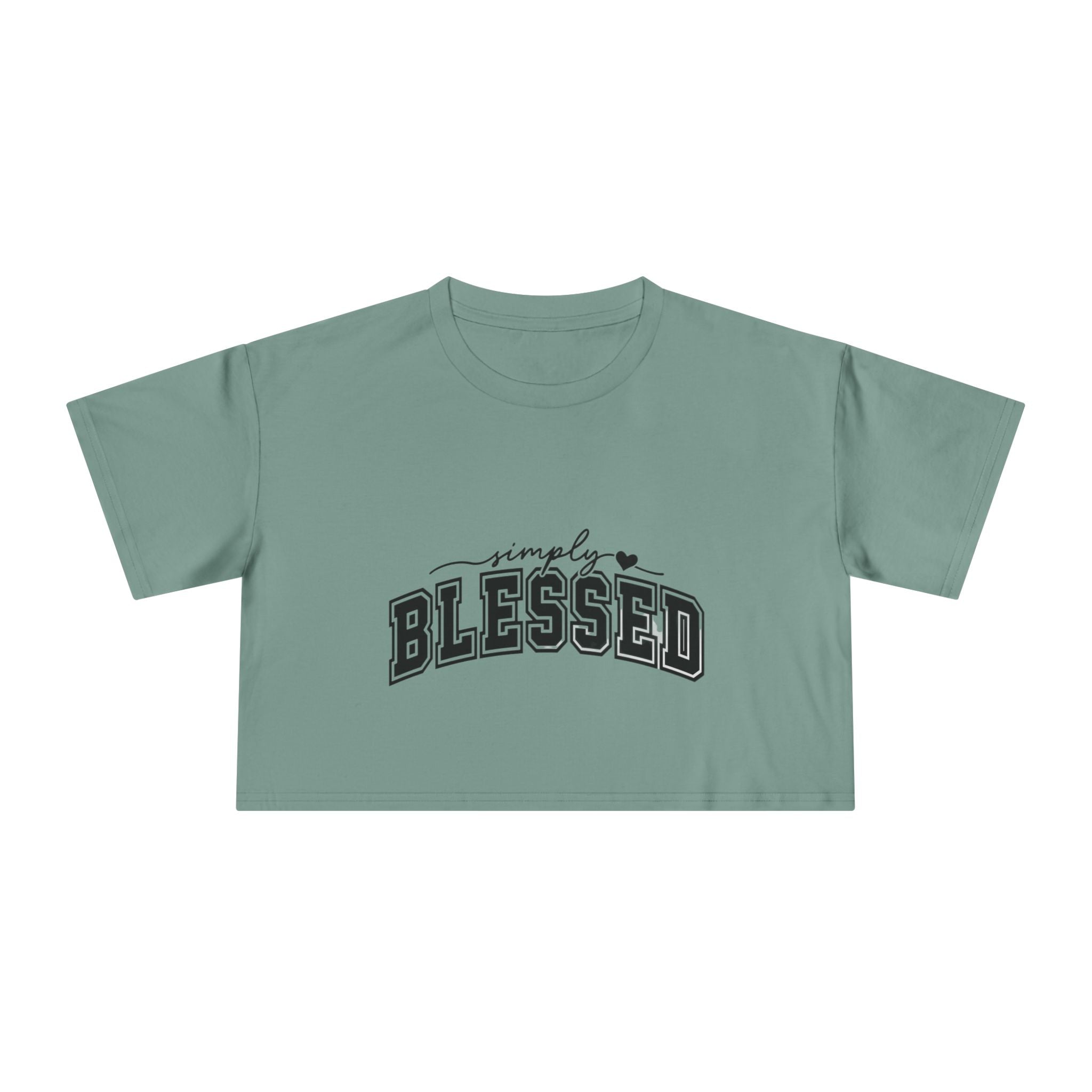 Simply Blessed Crop Tee — Women's Spiritual Casual Top