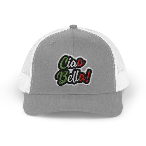 Ciao Bello Trucker Cap – Retro Italian Phrase Snapback