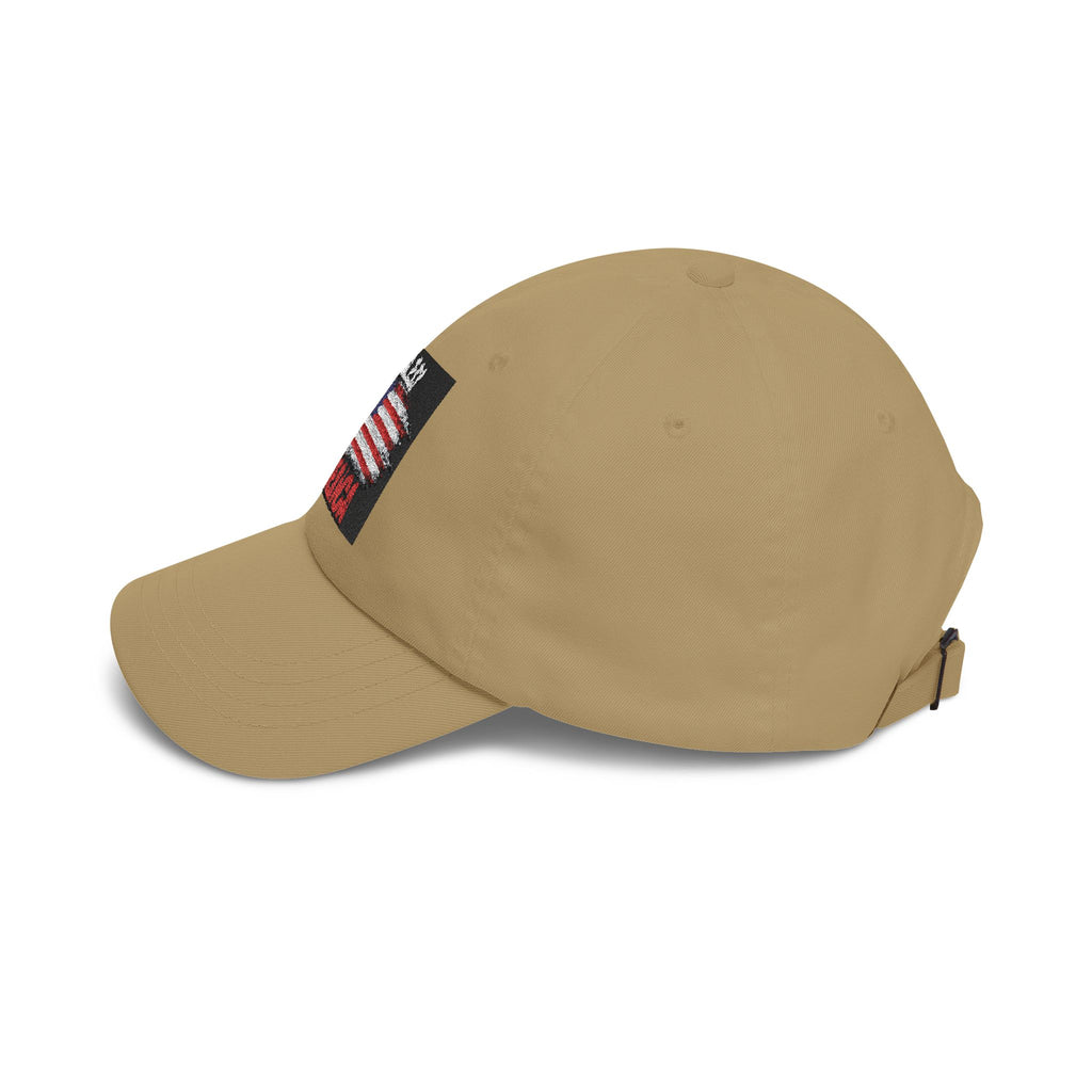 God Bless America Dad Cap - Embroidered USA Flag Patriotic Baseball Hat