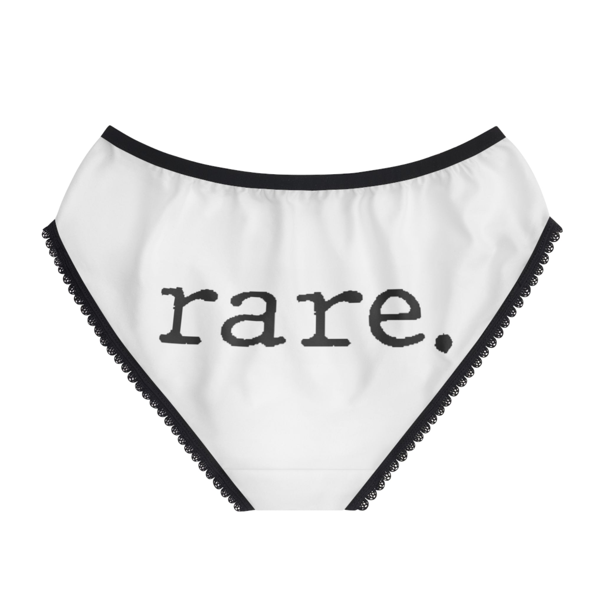 Rare. Women's Briefs — Cute Typewriter Print Lace-Trim Underwear