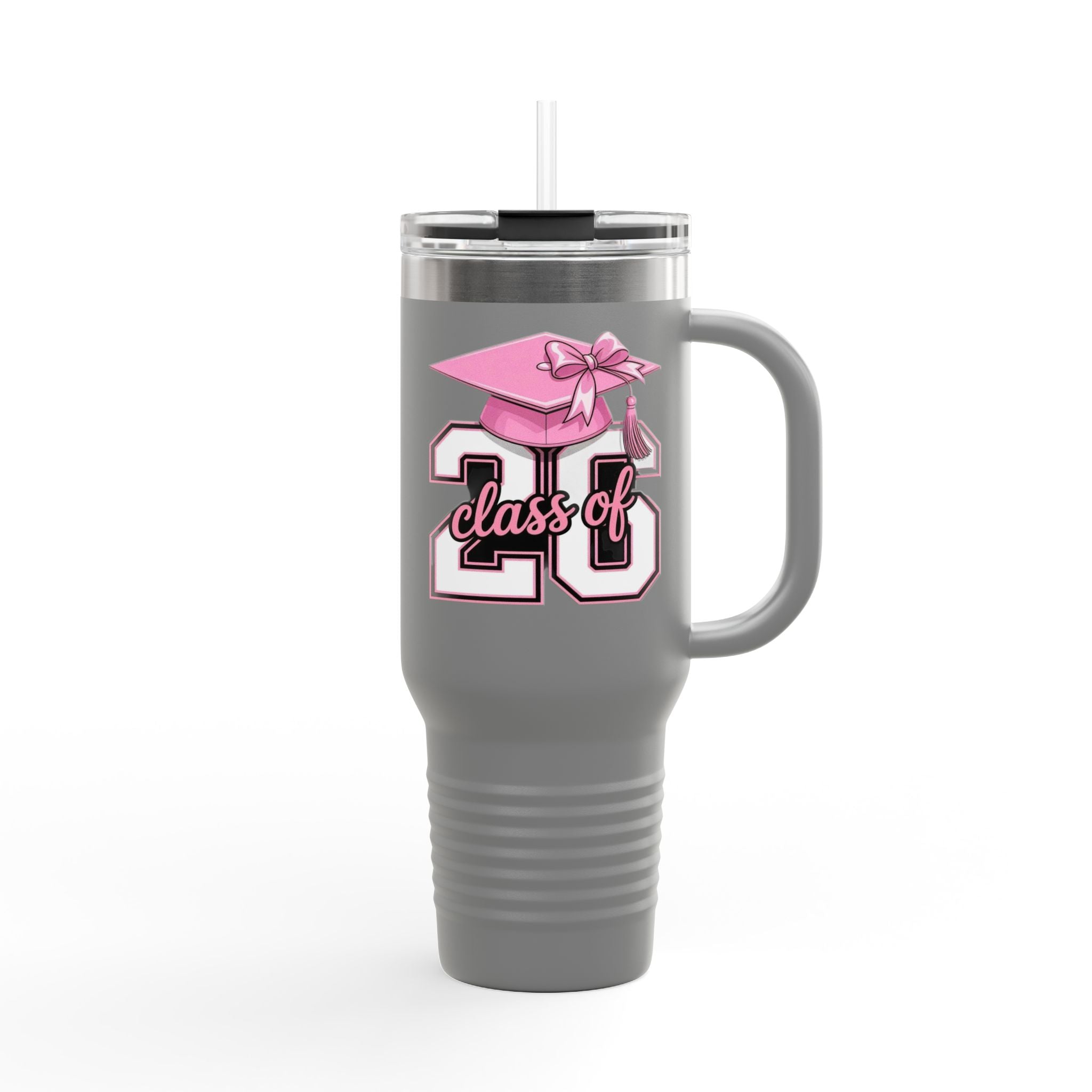 Class of ’20 Pink Graduation 40oz Insulated Travel Mug