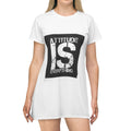 Attitude Is Everything T‑Shirt Dress — Graphic Statement Tee Dress