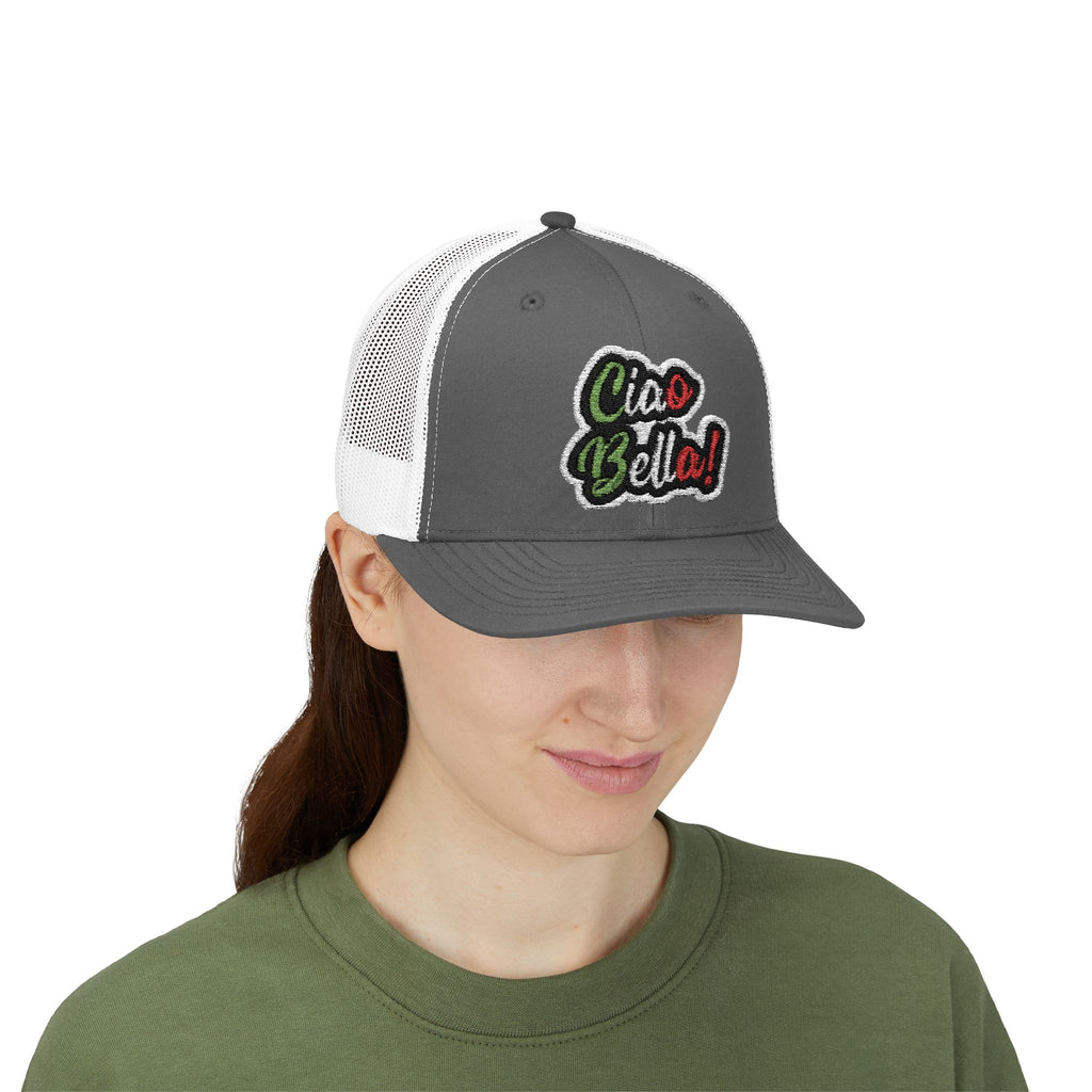 Ciao Bello Trucker Cap – Retro Italian Phrase Snapback