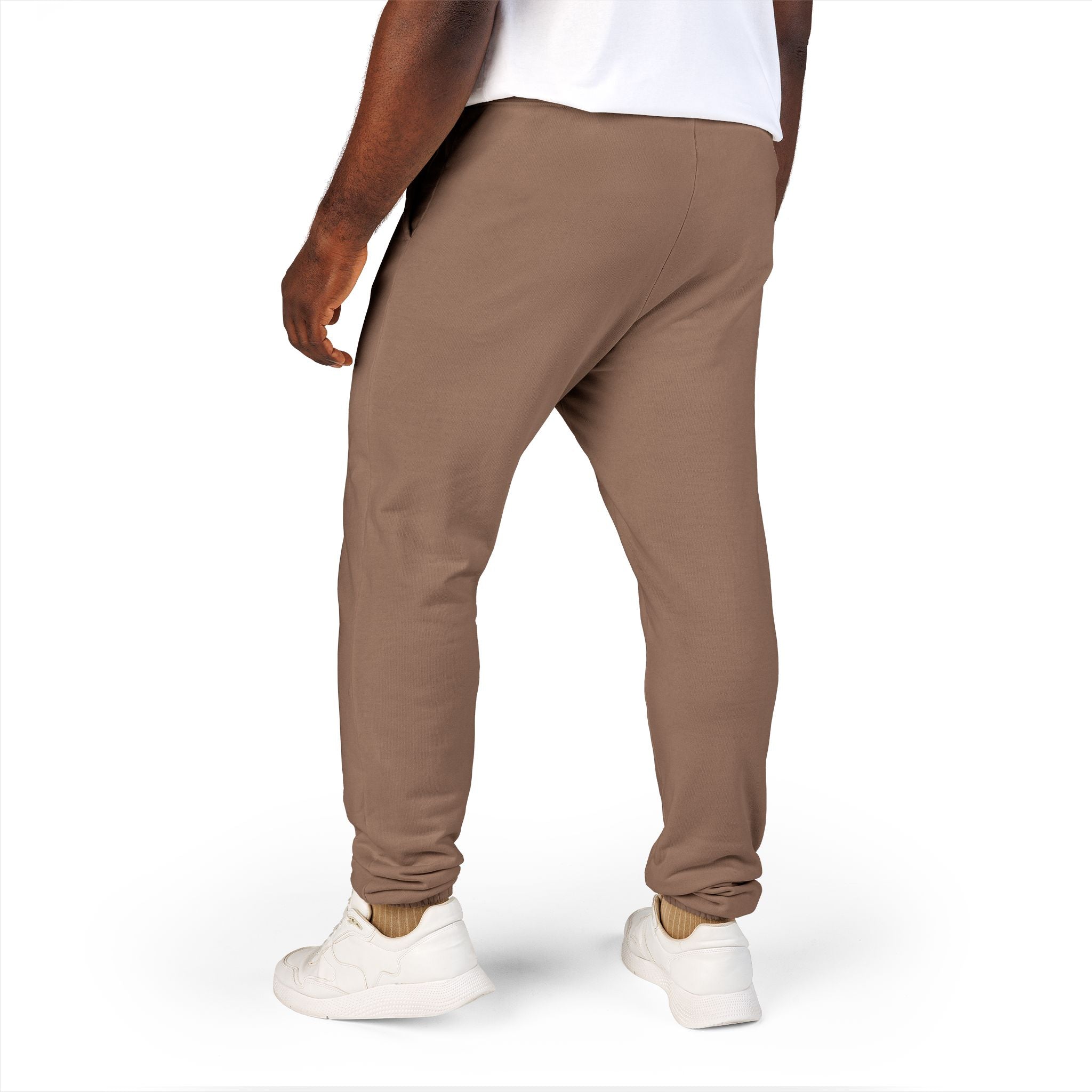 Patch Graphic Sweatpants — Vintage Military Green Fleece Joggers