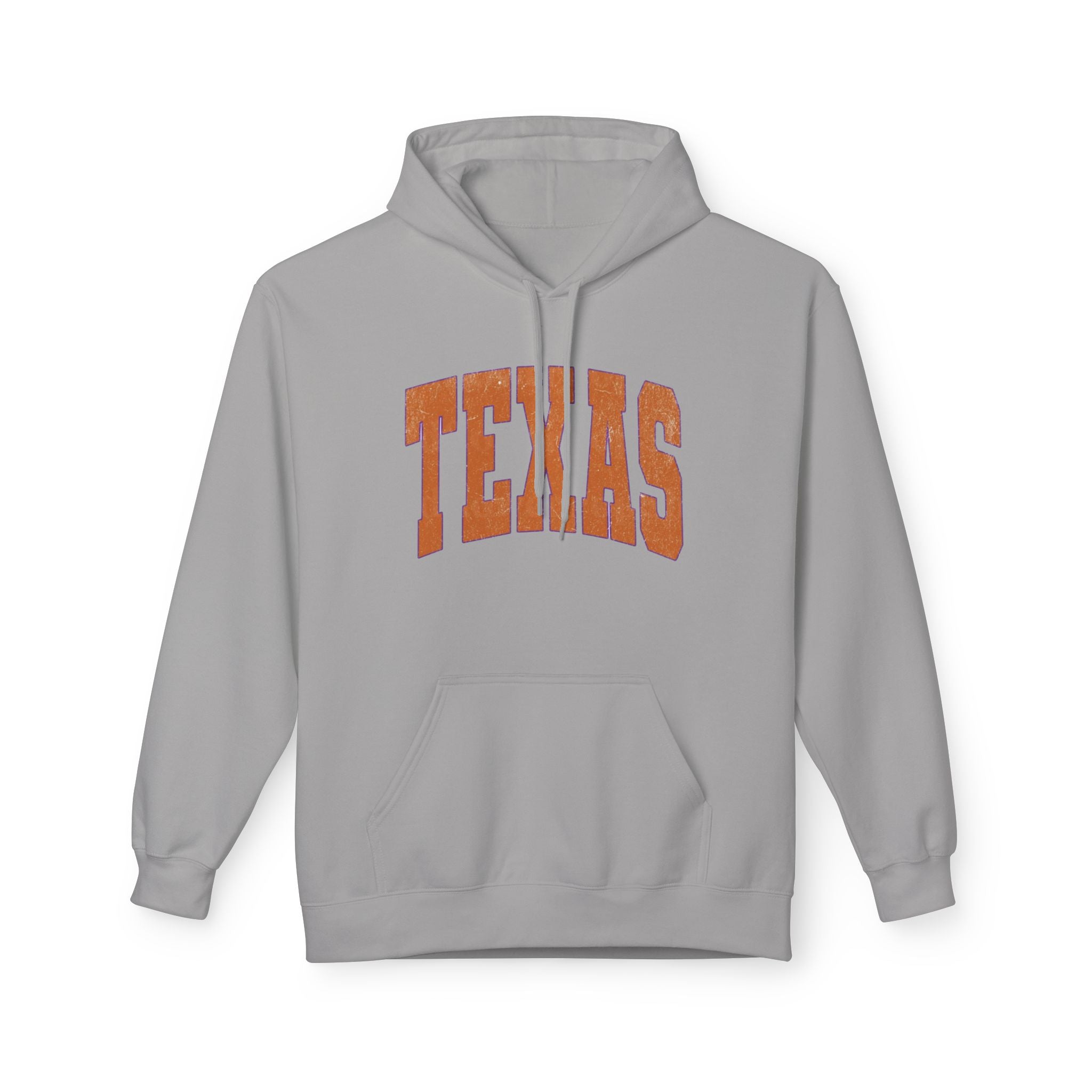 Texas Arch Hoodie — Vintage burnt orange college pullover