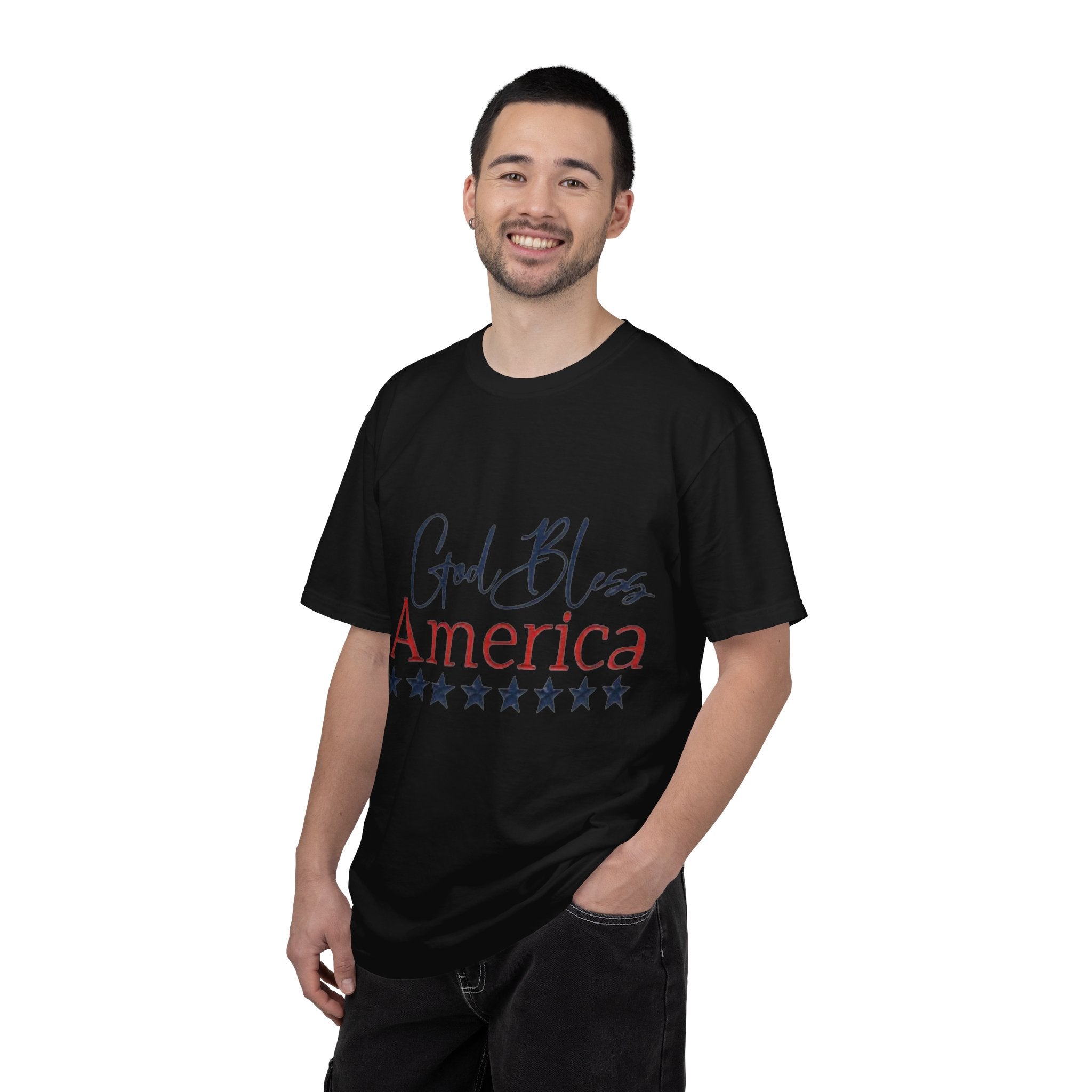 God Bless America T-Shirt — Patriotic Stars Tee for 4th of July