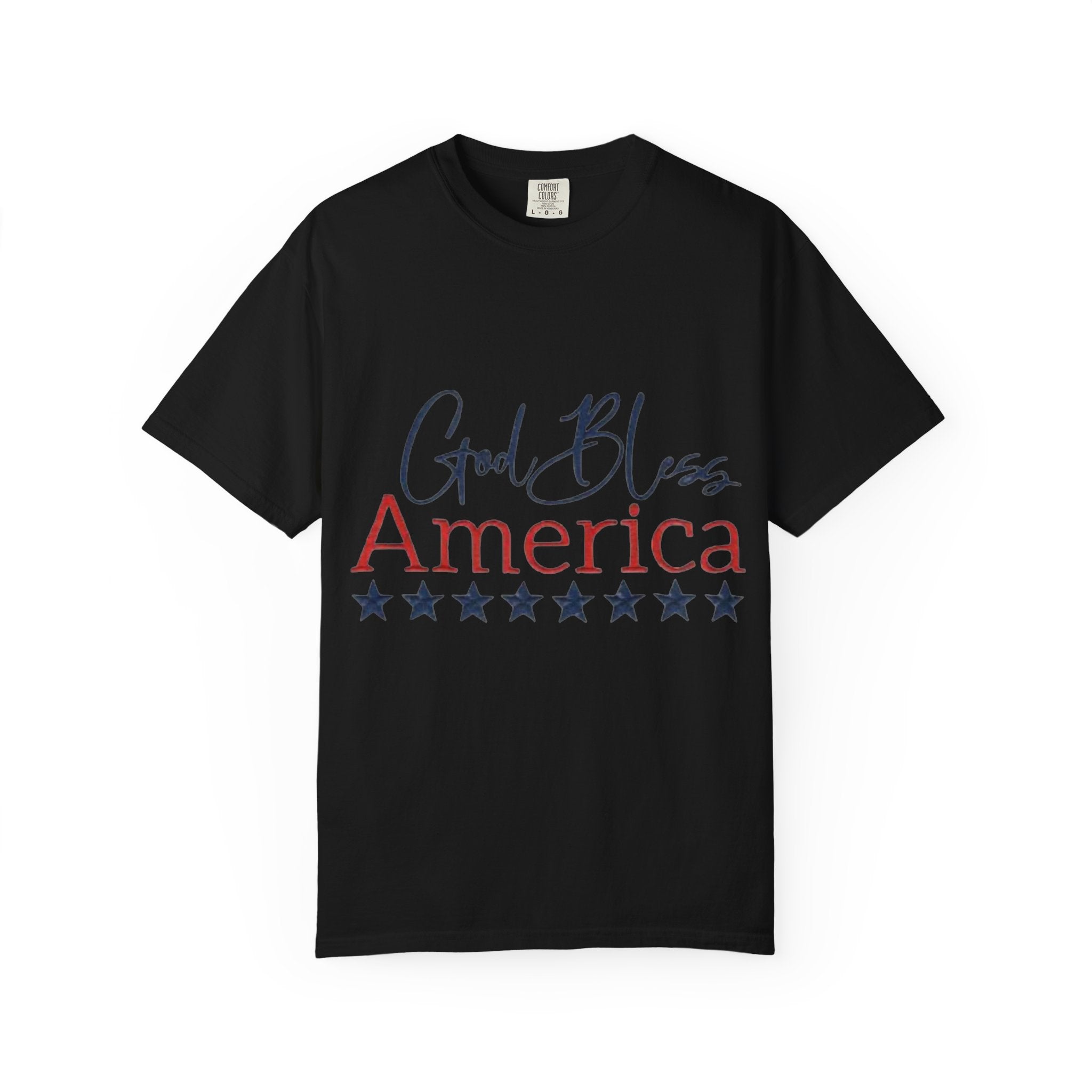 God Bless America T-Shirt — Patriotic Stars Tee for 4th of July