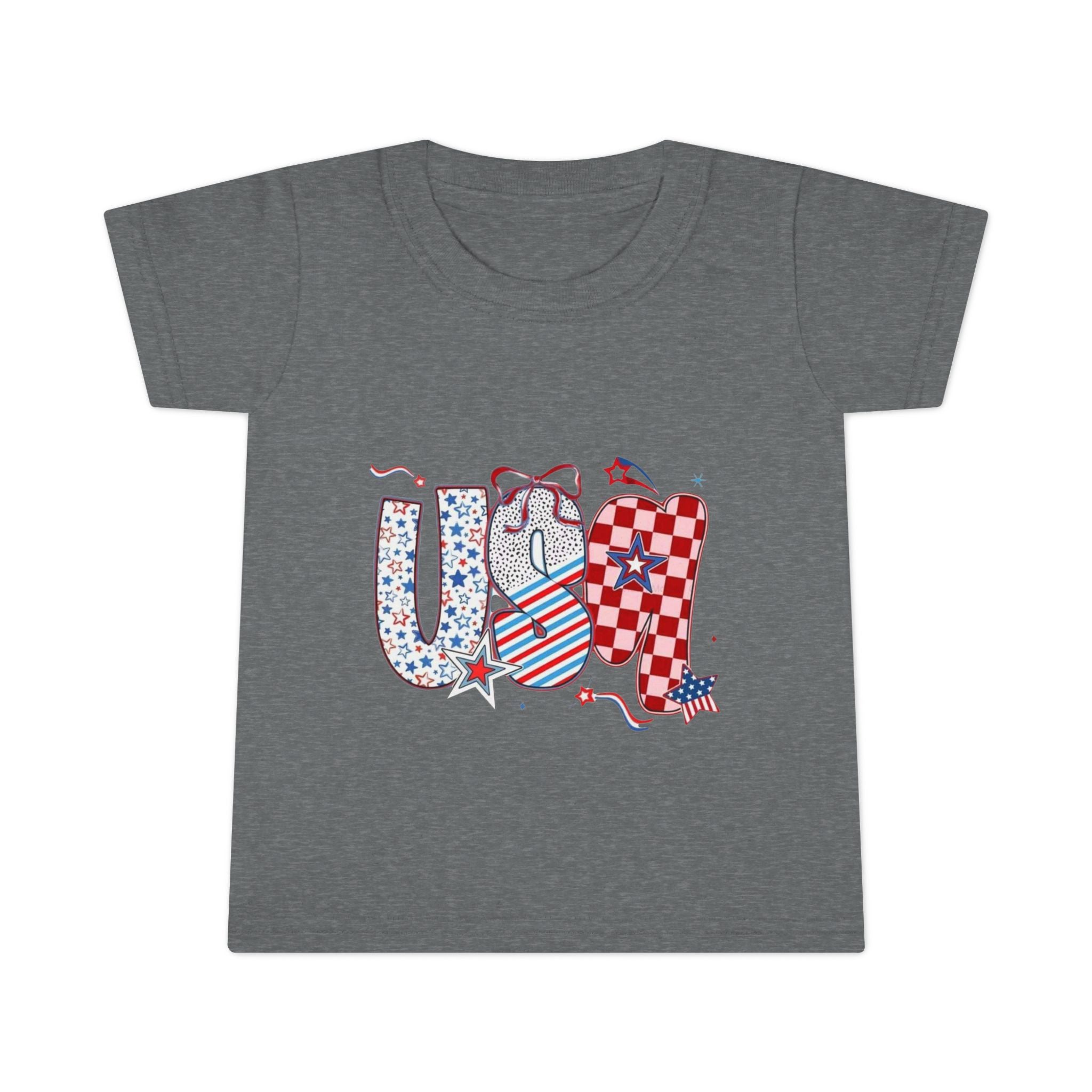 Toddler T-Shirt — Patriotic USA Stars & Stripes Fourth of July Tee