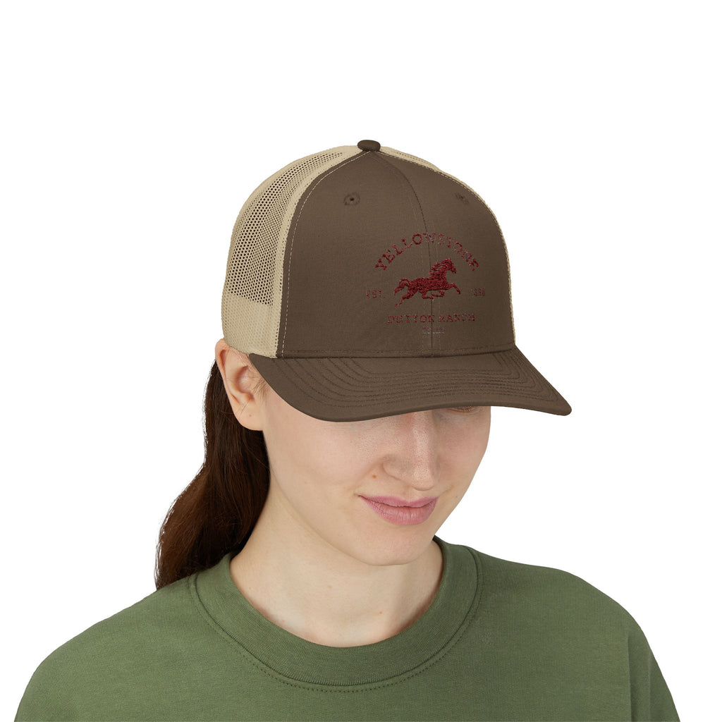 Yellowstone Outlaw Ranch Trucker Cap — Vintage Running Horse Snapback