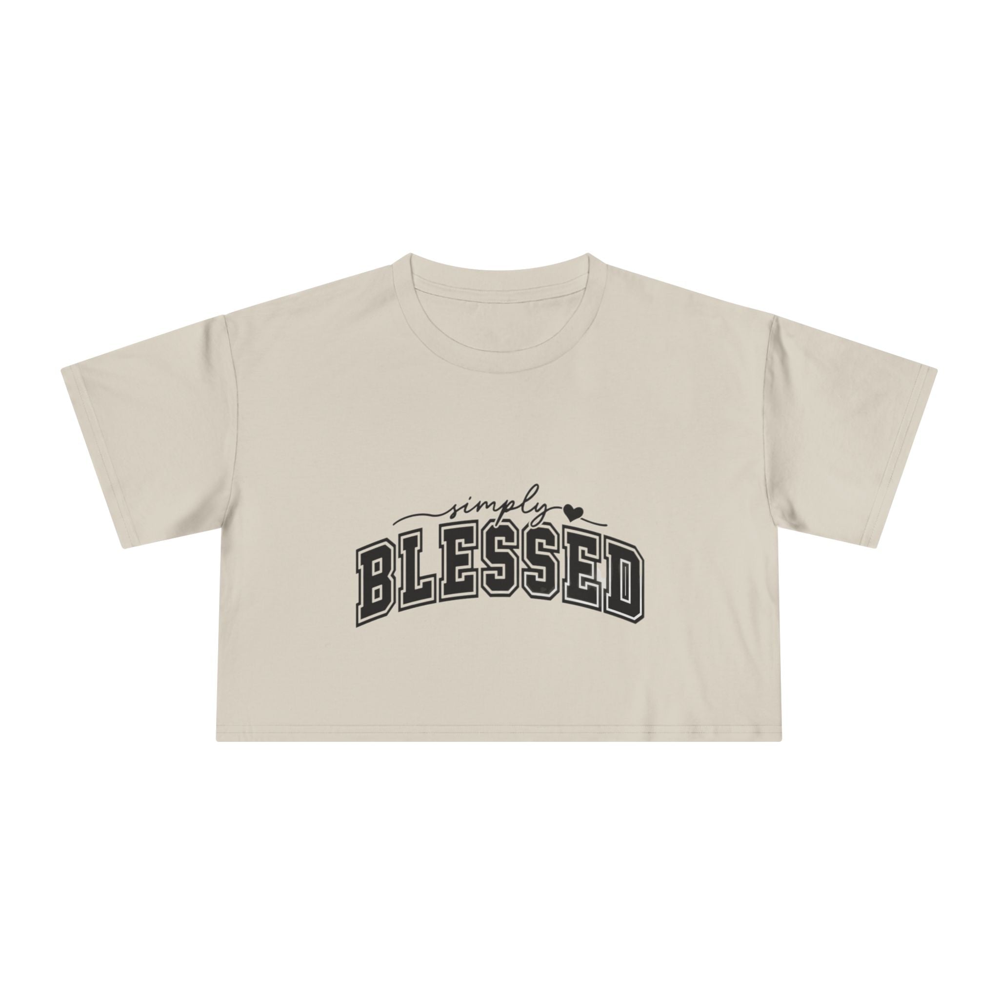 Simply Blessed Crop Tee — Women's Spiritual Casual Top