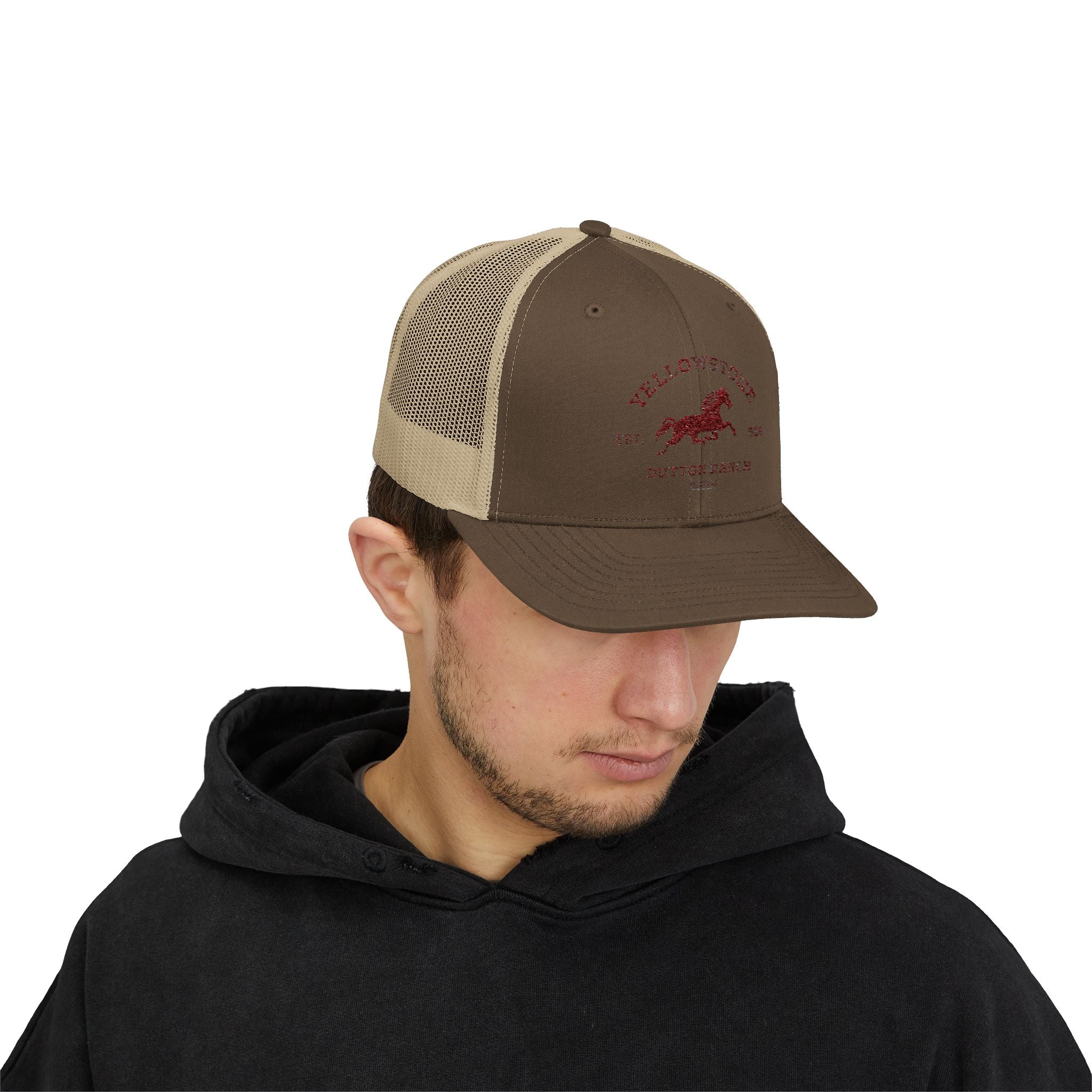 Yellowstone Outlaw Ranch Trucker Cap — Vintage Running Horse Snapback