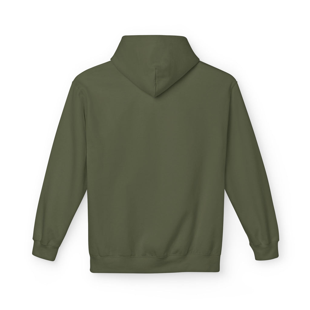 Coffee Hoodie - "running on iced coffee." Minimal Casual Pullover for Coffee Lovers