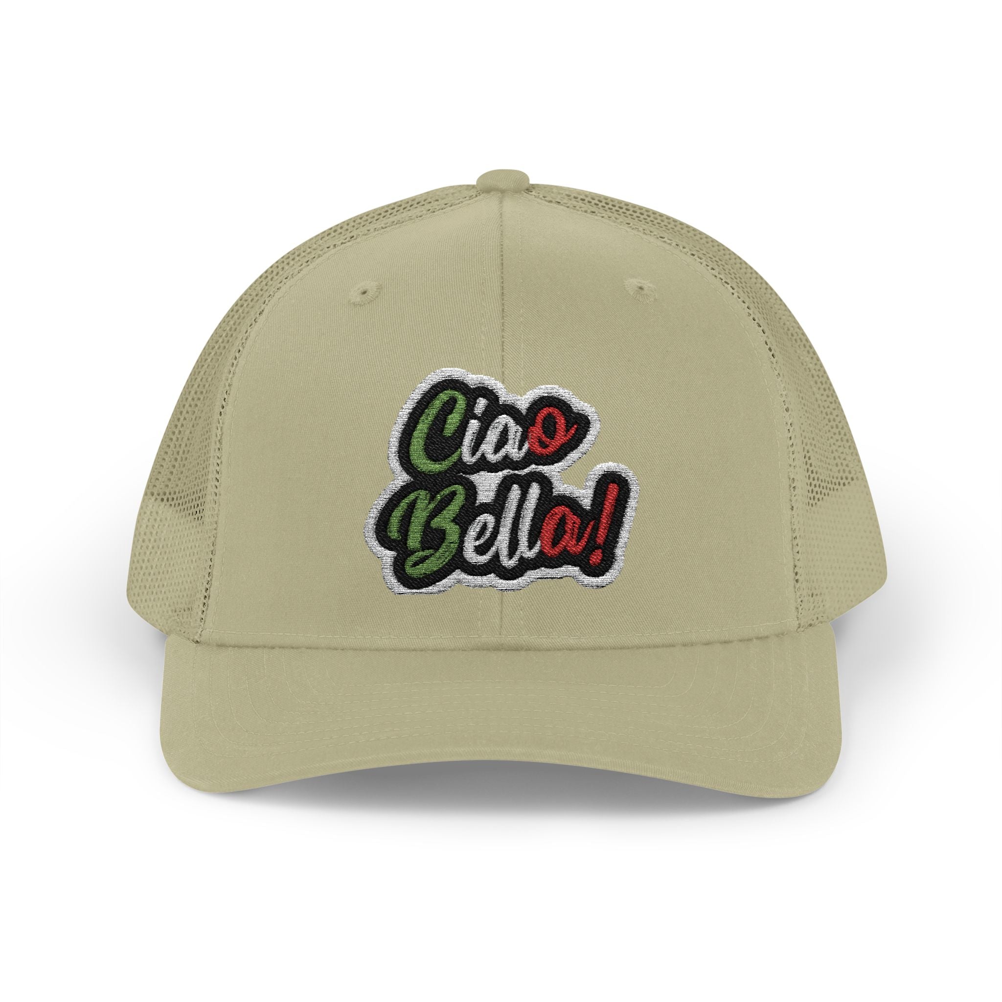 Ciao Bello Trucker Cap – Retro Italian Phrase Snapback
