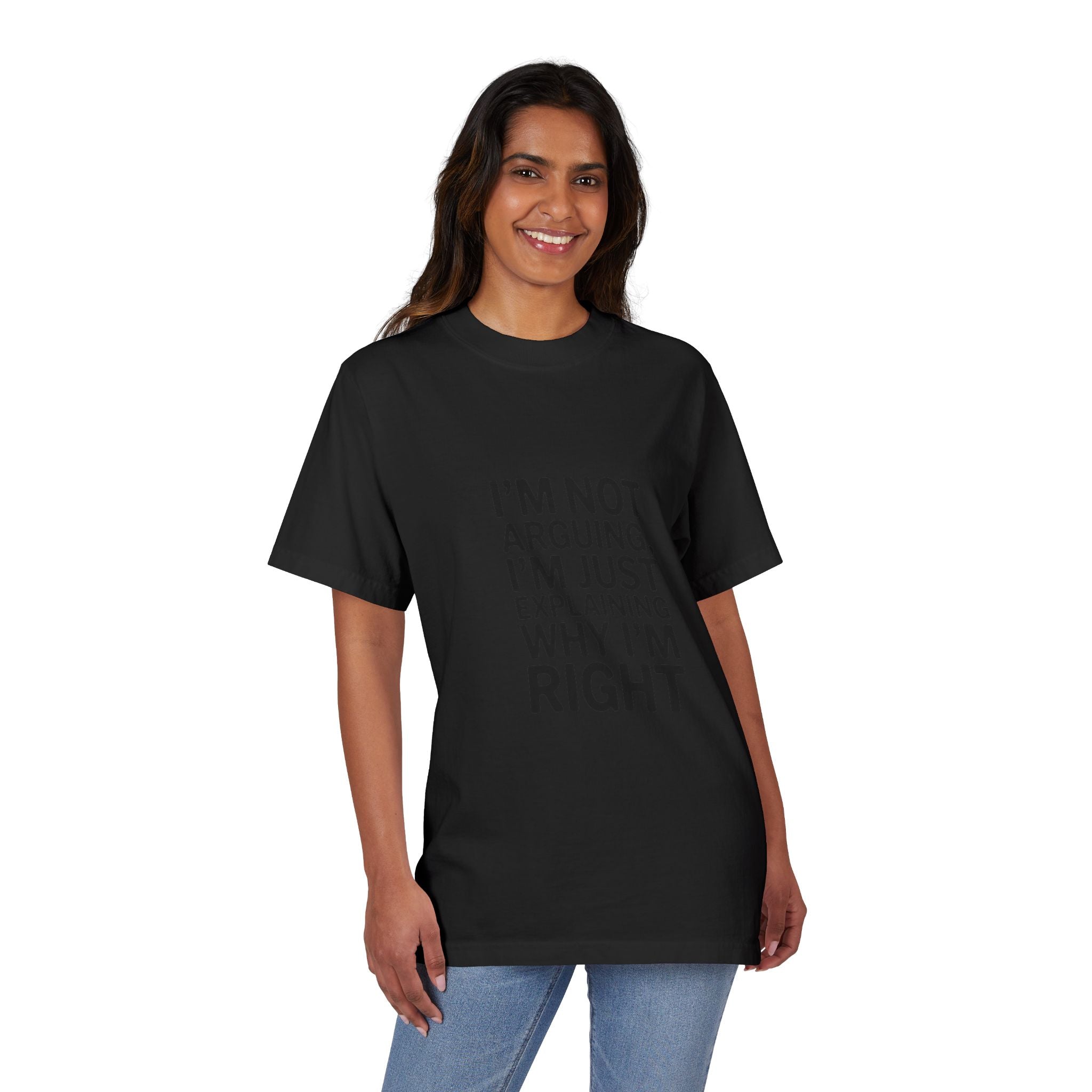 I’m Not Arguing T-Shirt — Funny Statement Tee for Couples & Debaters