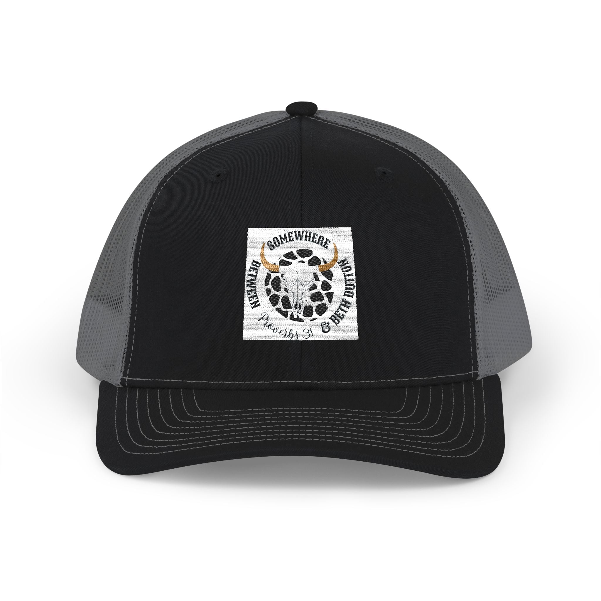 Leopard Smile Snapback Trucker Cap — Cute Leopard Patch Hat