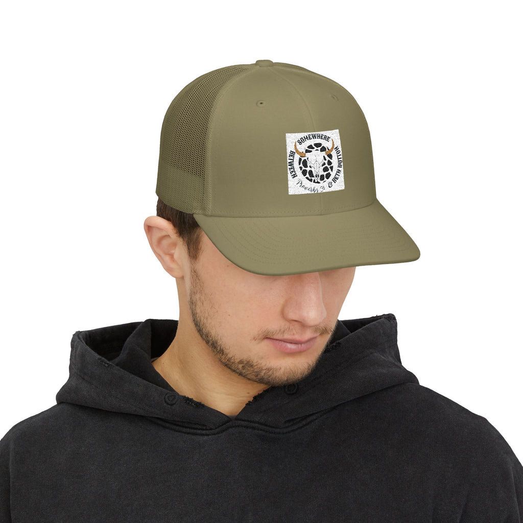 Leopard Smile Snapback Trucker Cap — Cute Leopard Patch Hat