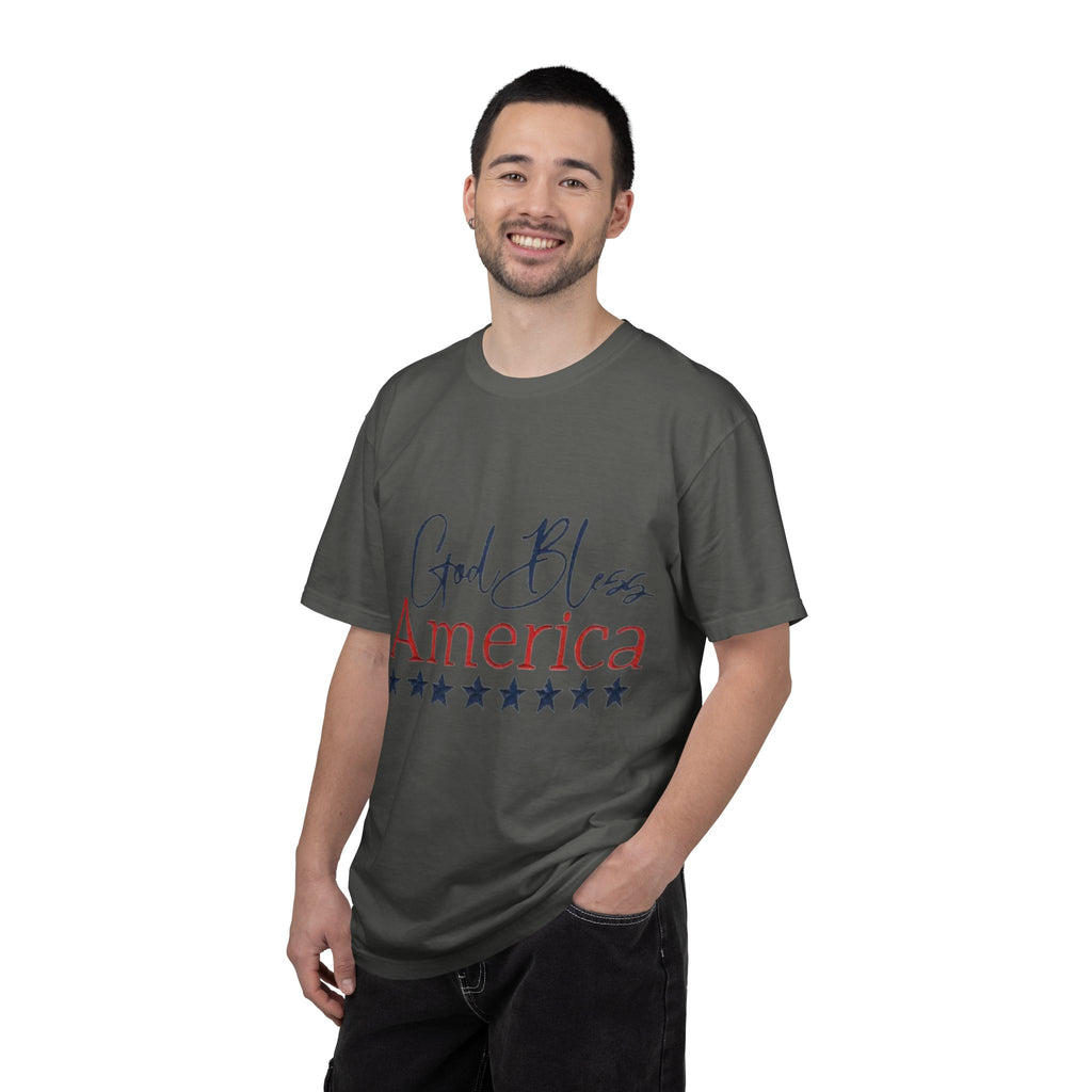 God Bless America T-Shirt — Patriotic Stars Tee for 4th of July