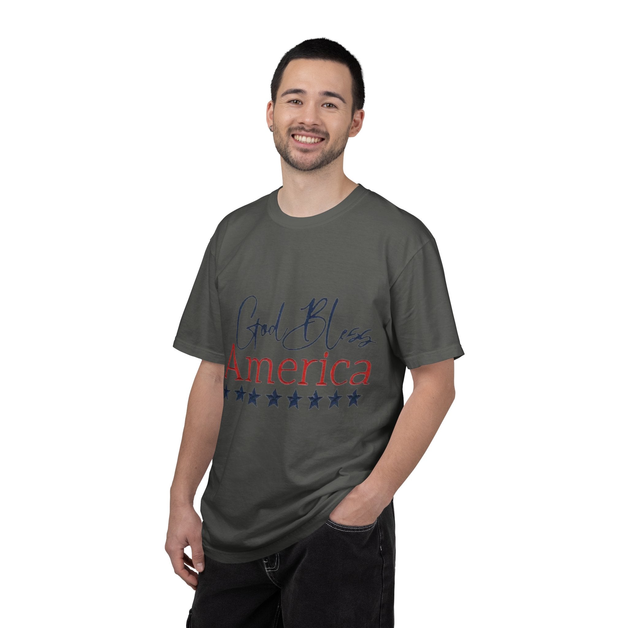 God Bless America T-Shirt — Patriotic Stars Tee for 4th of July