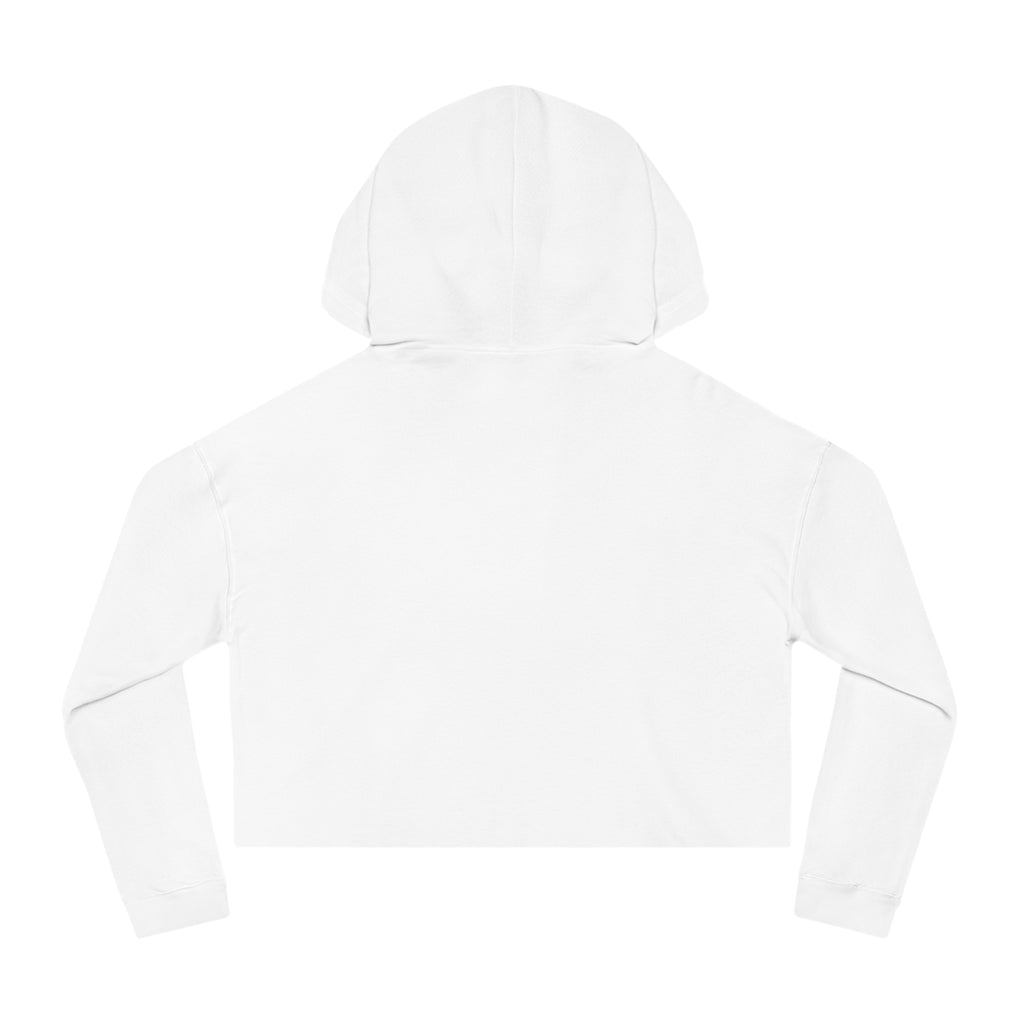 Cropped Hoodie — "messy AF" Minimalist Graphic Sweatshirt