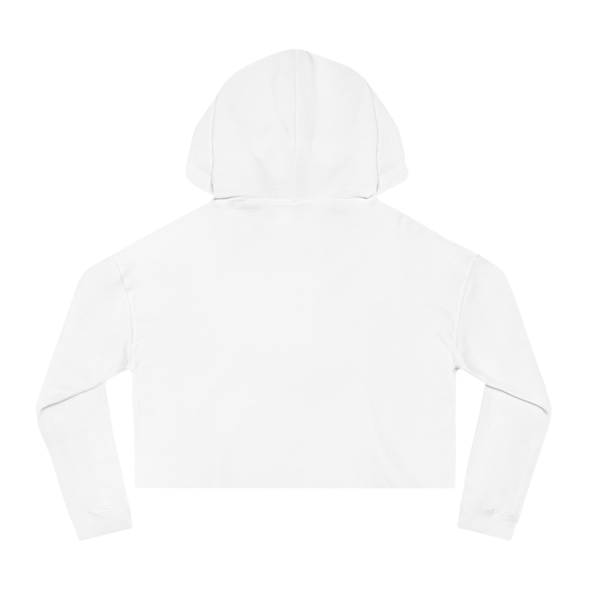 Cropped Hoodie — "messy AF" Minimalist Graphic Sweatshirt