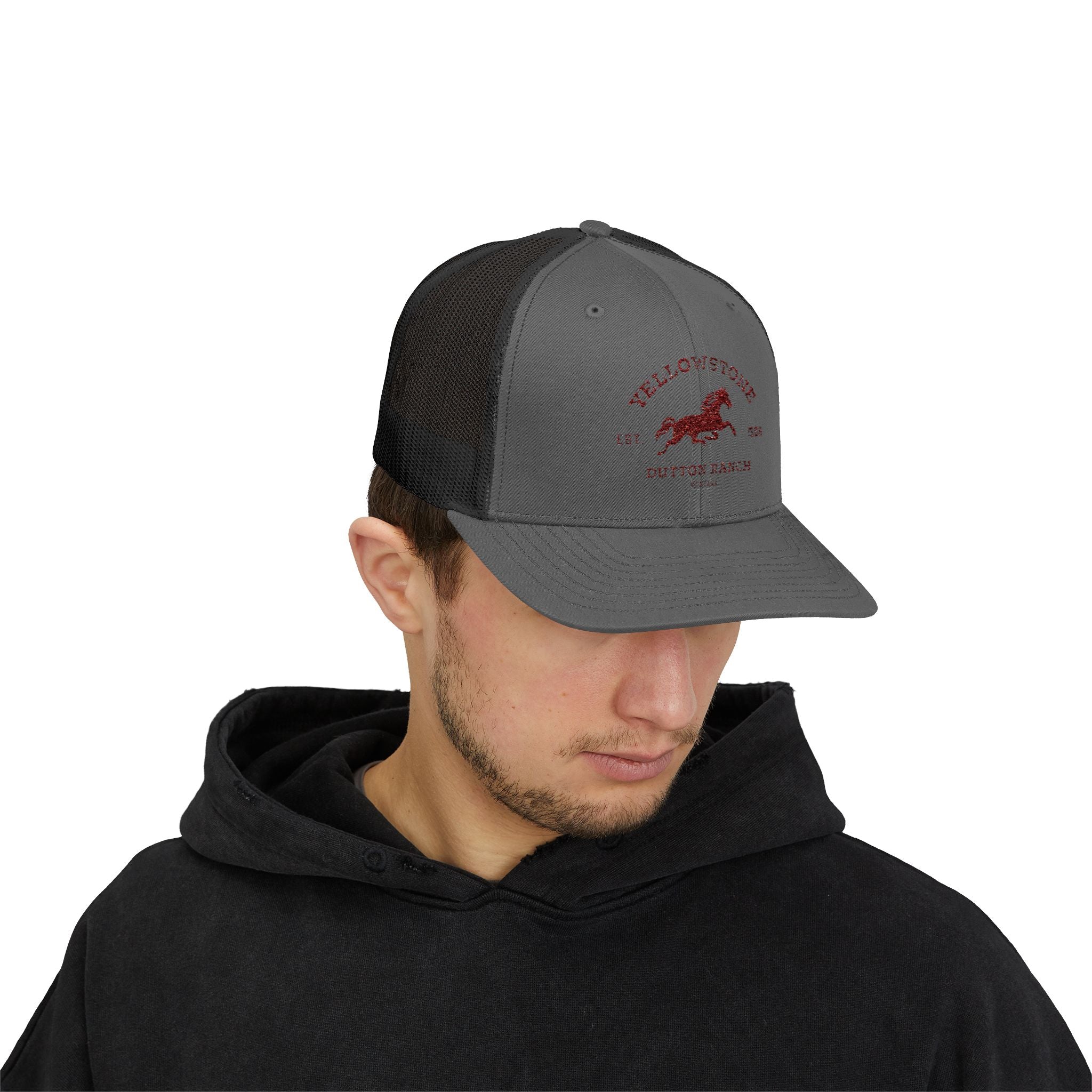 Yellowstone Outlaw Ranch Trucker Cap — Vintage Running Horse Snapback