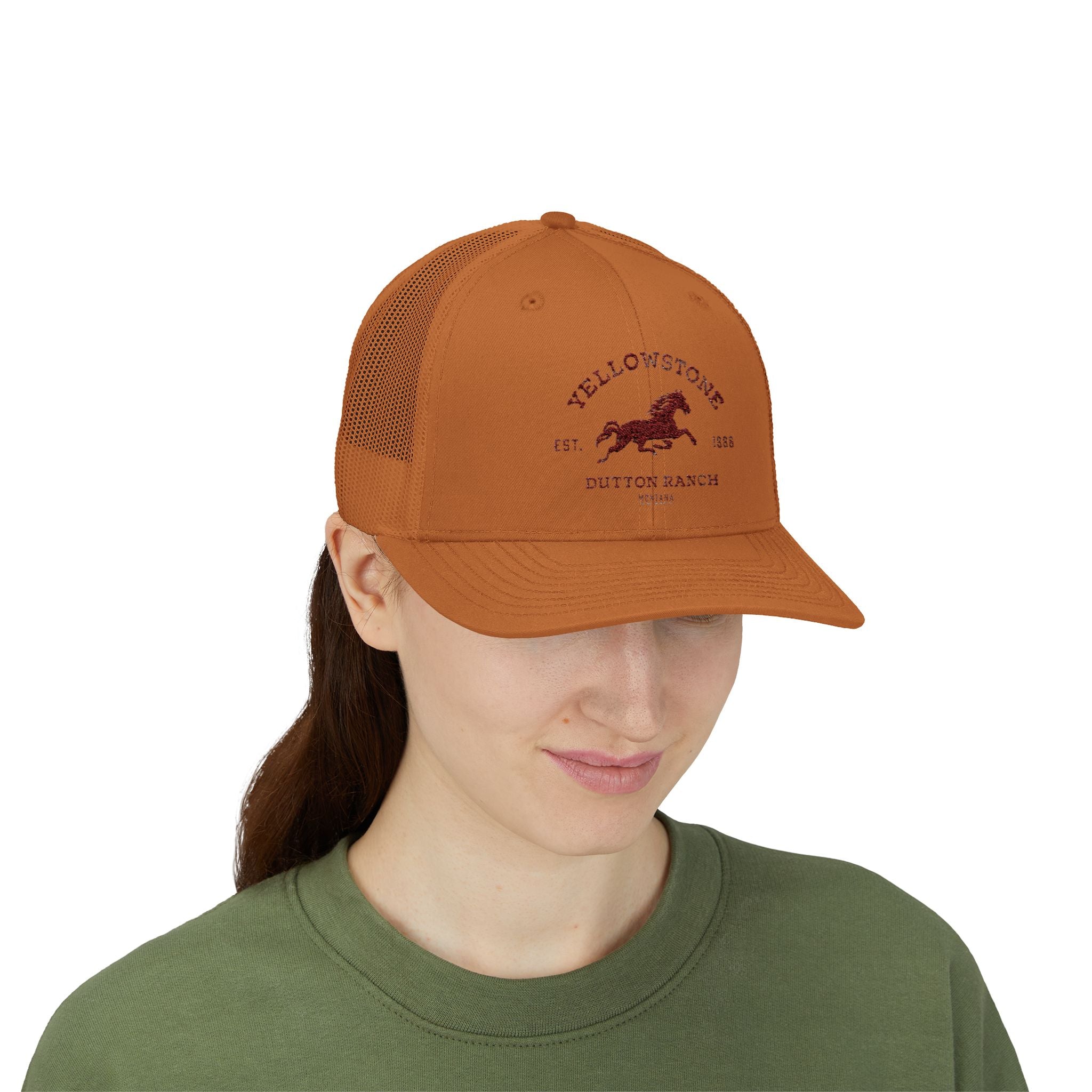 Yellowstone Outlaw Ranch Trucker Cap — Vintage Running Horse Snapback