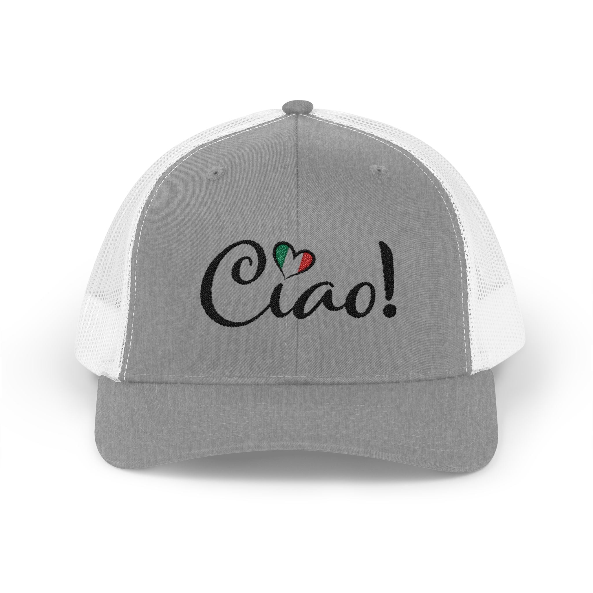Ciao! Italian Flag Heart Snapback Cap