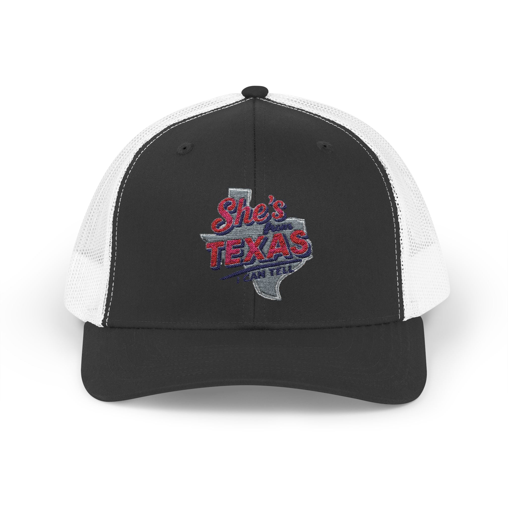 She's Texas Snapback Trucker Cap — Floral Texas State Logo Hat