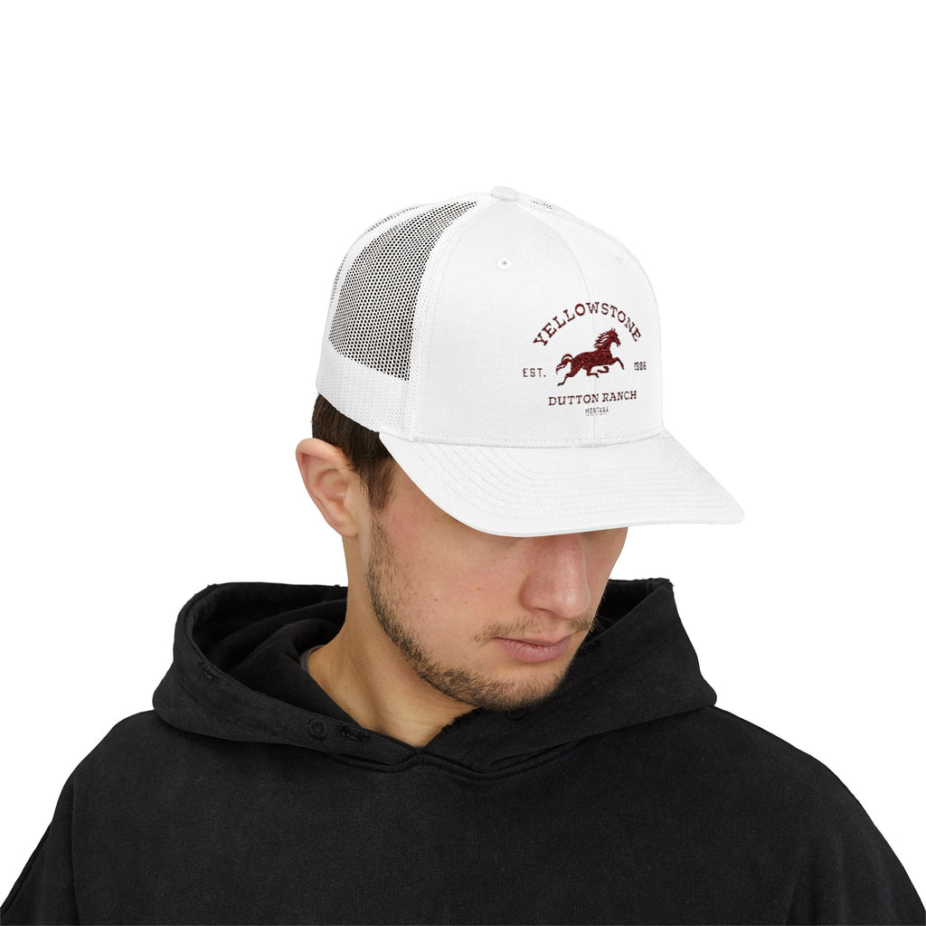 Yellowstone Outlaw Ranch Trucker Cap — Vintage Running Horse Snapback