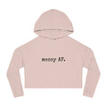 Cropped Hoodie — "messy AF" Minimalist Graphic Sweatshirt
