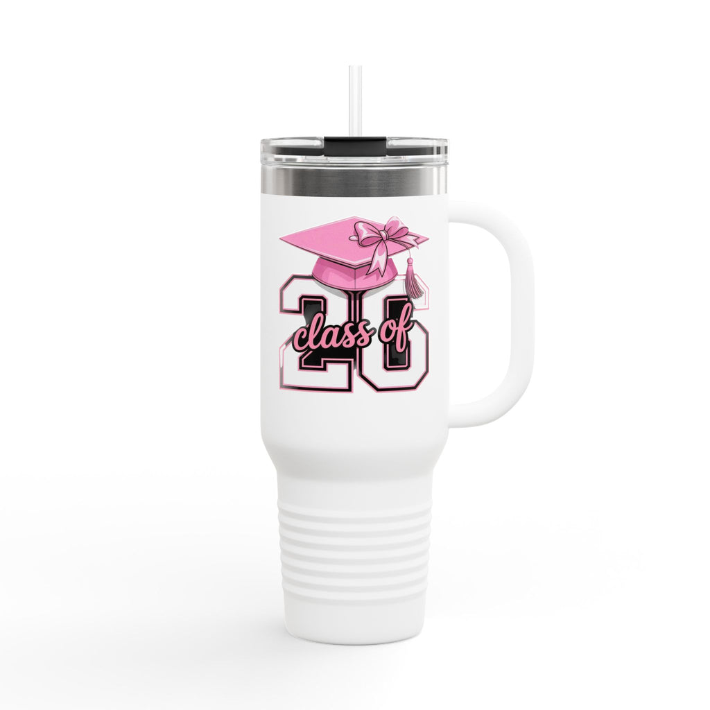Class of ’20 Pink Graduation 40oz Insulated Travel Mug