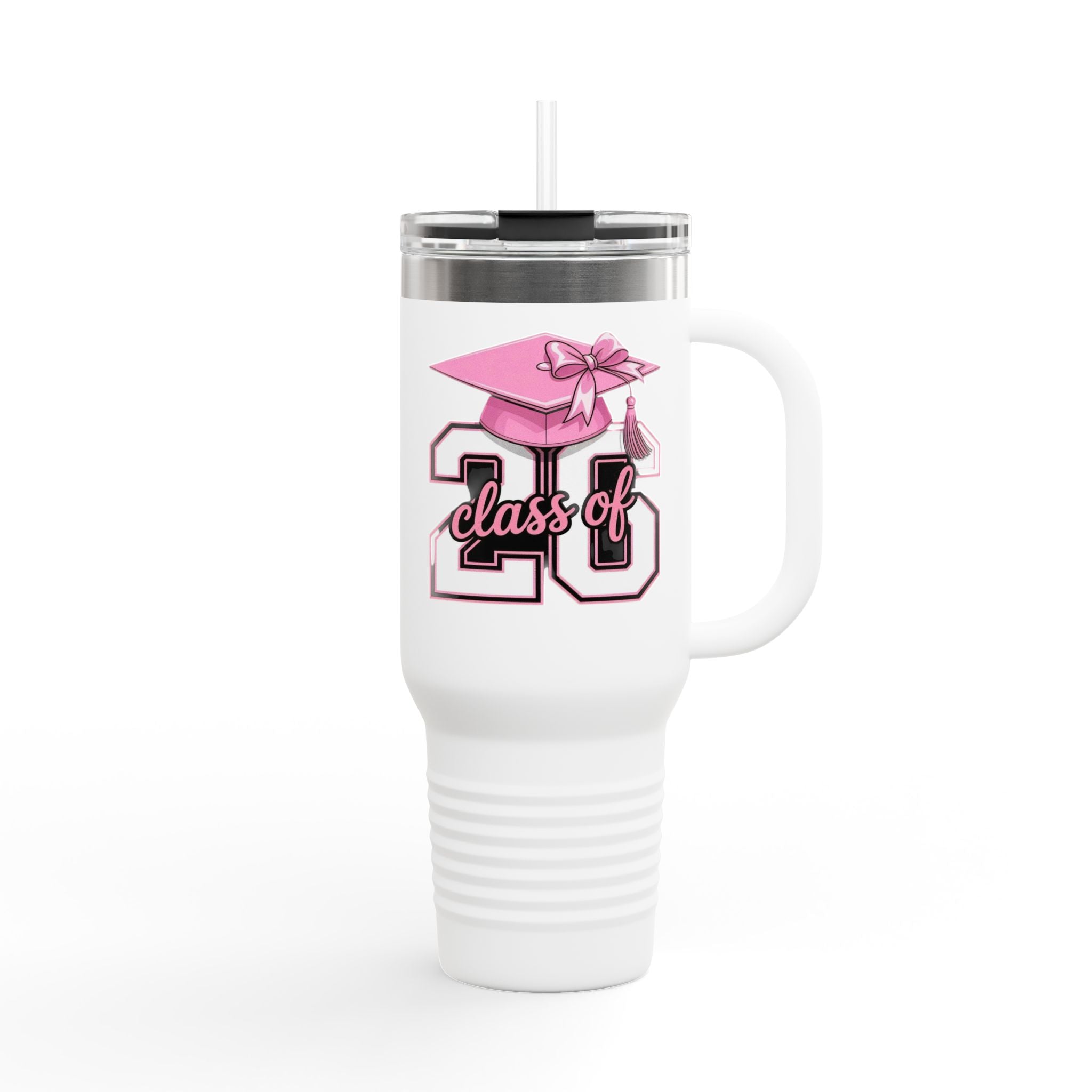 Class of ’20 Pink Graduation 40oz Insulated Travel Mug