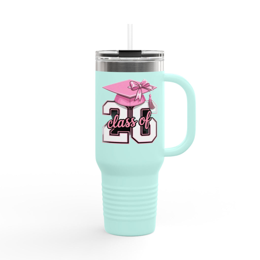 Class of ’20 Pink Graduation 40oz Insulated Travel Mug