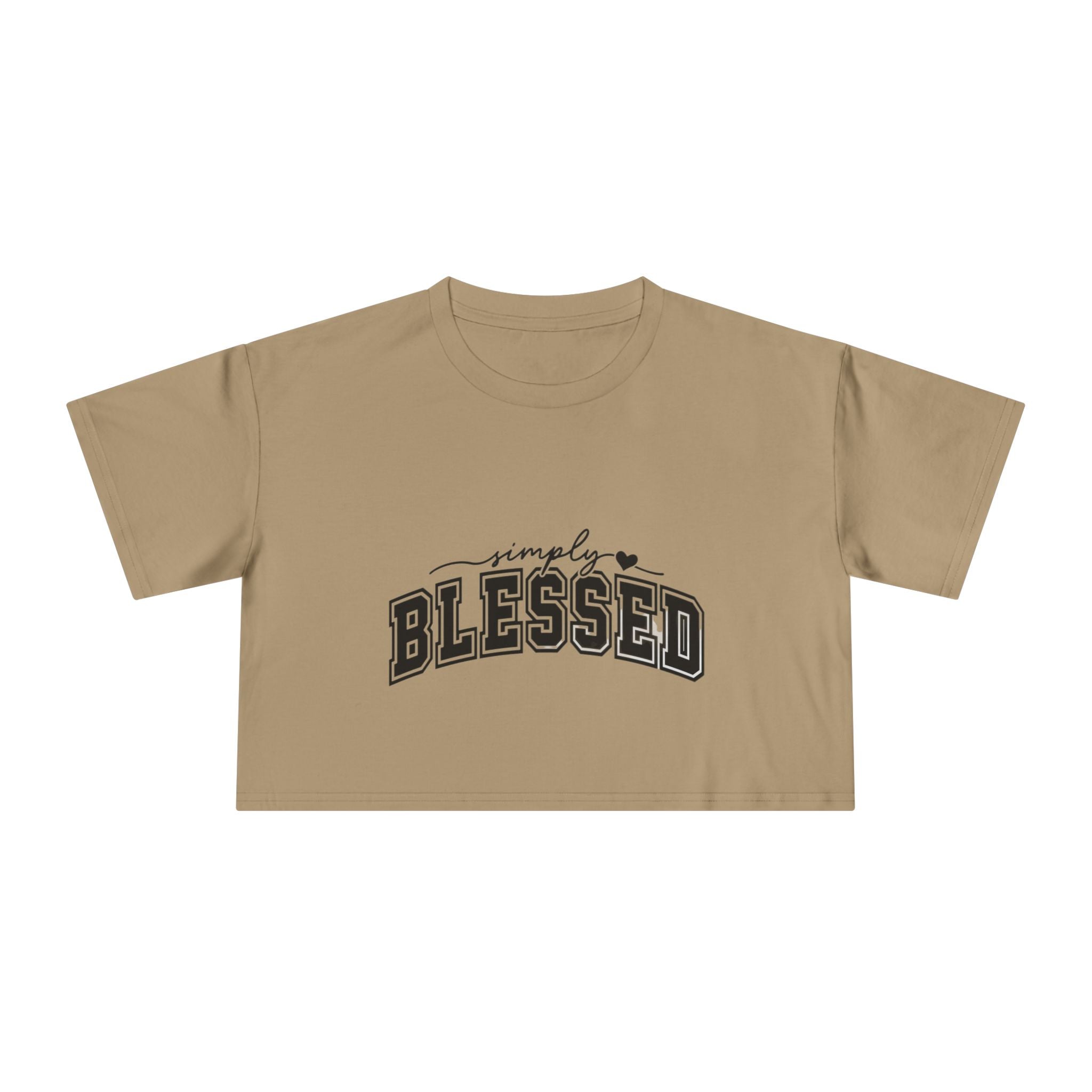 Simply Blessed Crop Tee — Women's Spiritual Casual Top