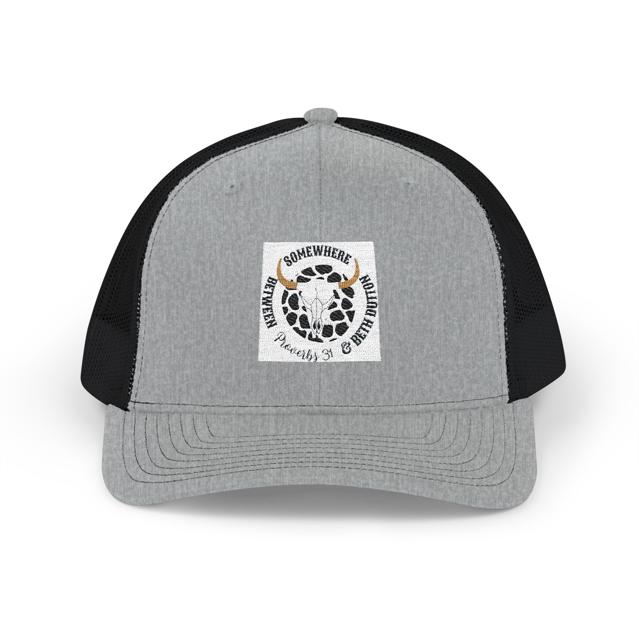 Leopard Smile Snapback Trucker Cap — Cute Leopard Patch Hat