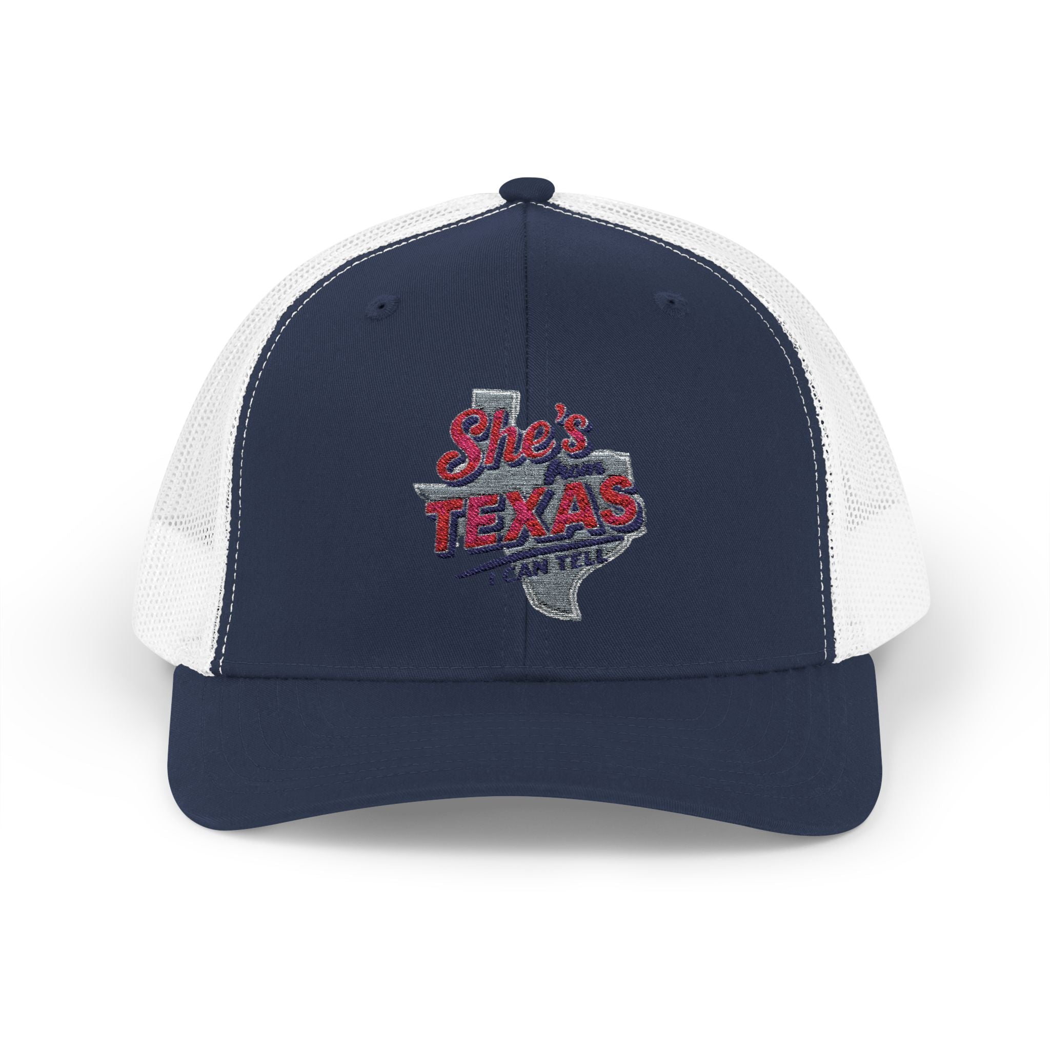 She's Texas Snapback Trucker Cap — Floral Texas State Logo Hat