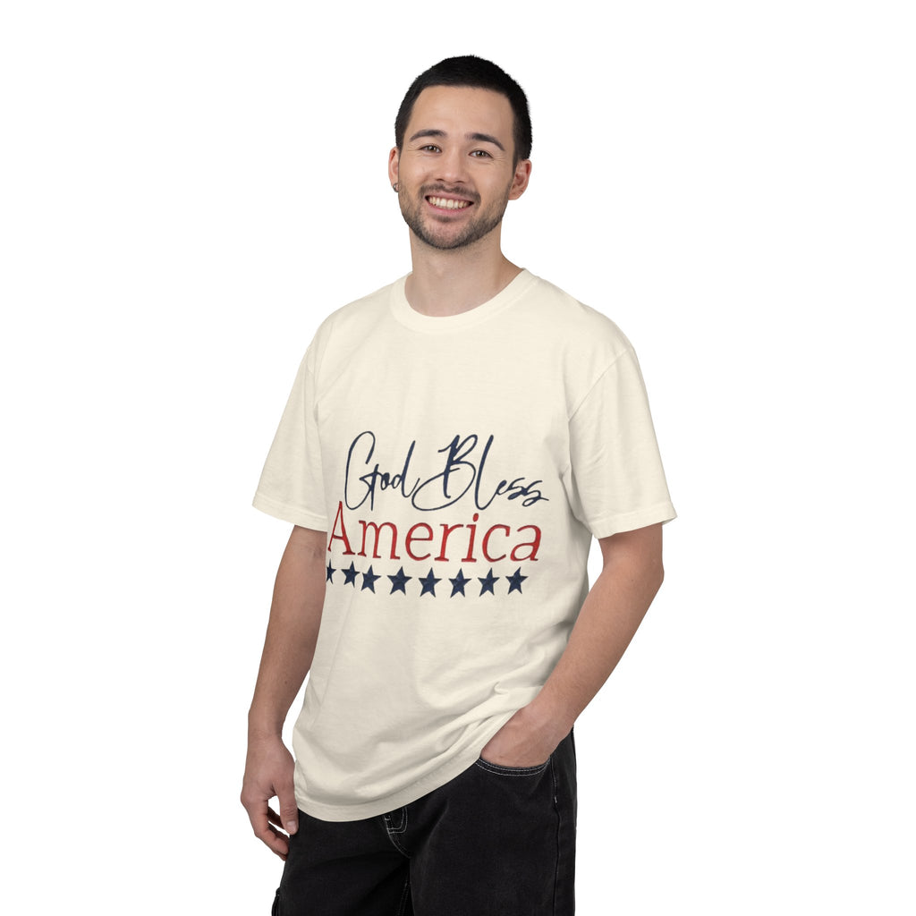 God Bless America T-Shirt — Patriotic Stars Tee for 4th of July