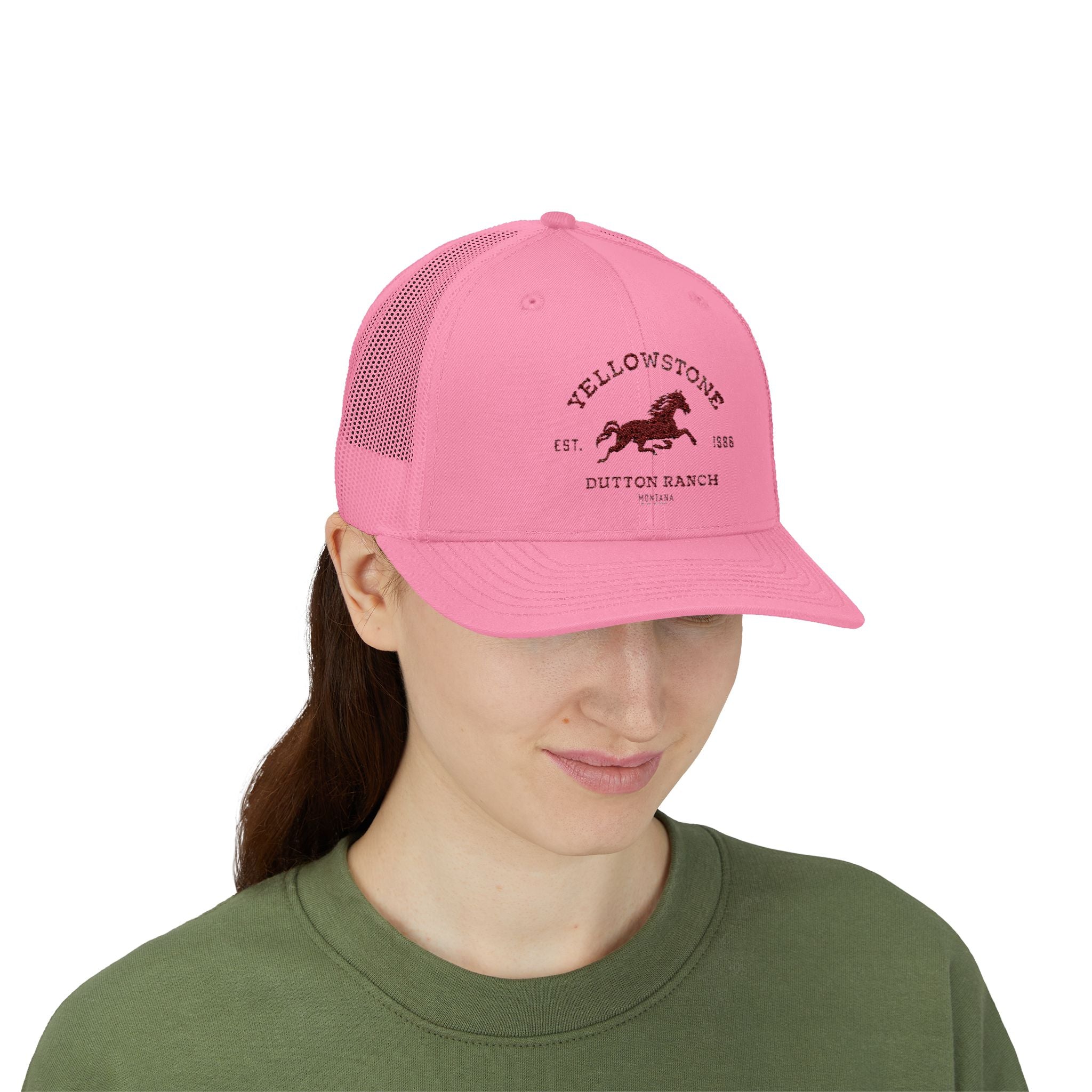 Yellowstone Outlaw Ranch Trucker Cap — Vintage Running Horse Snapback