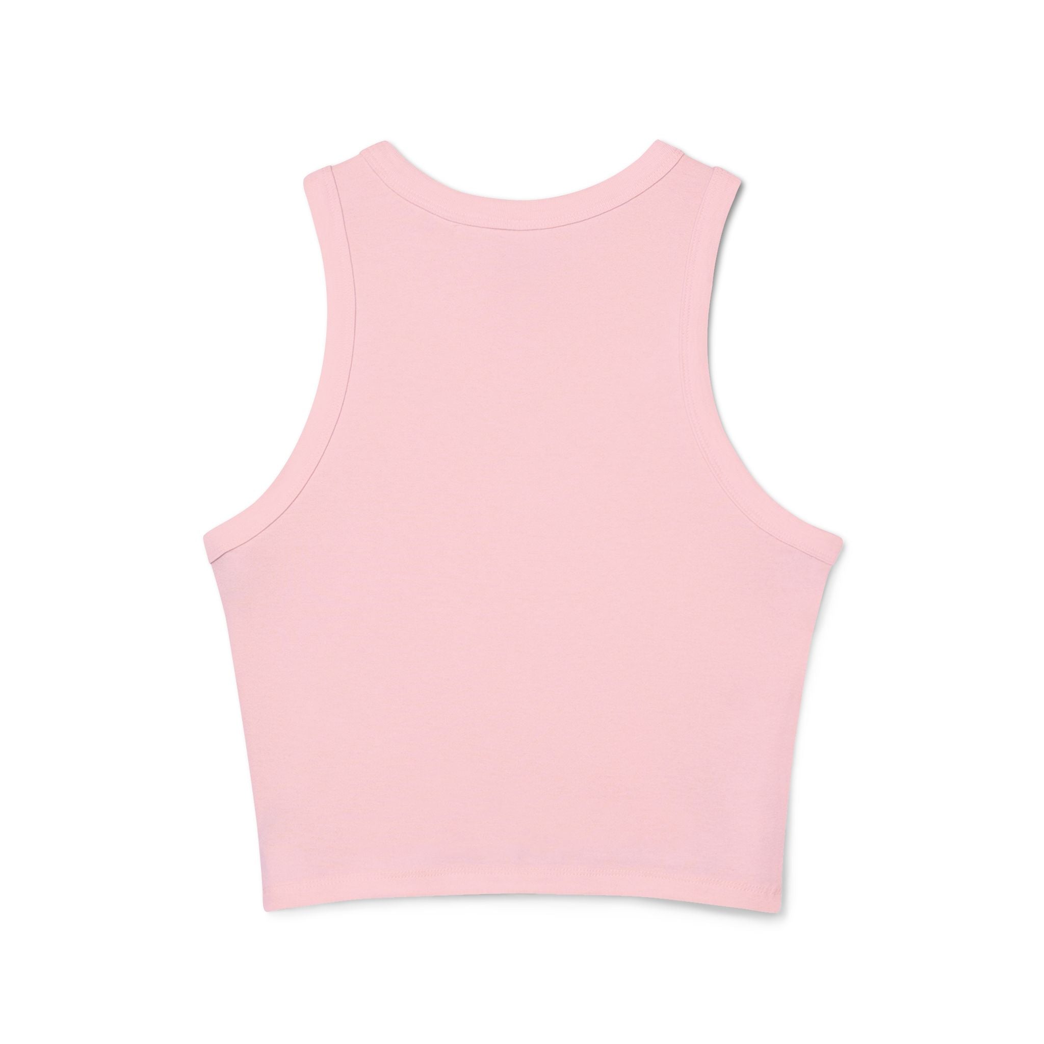 Racer Tank — "Don't Kill My Vibe" Graphic Crop Top