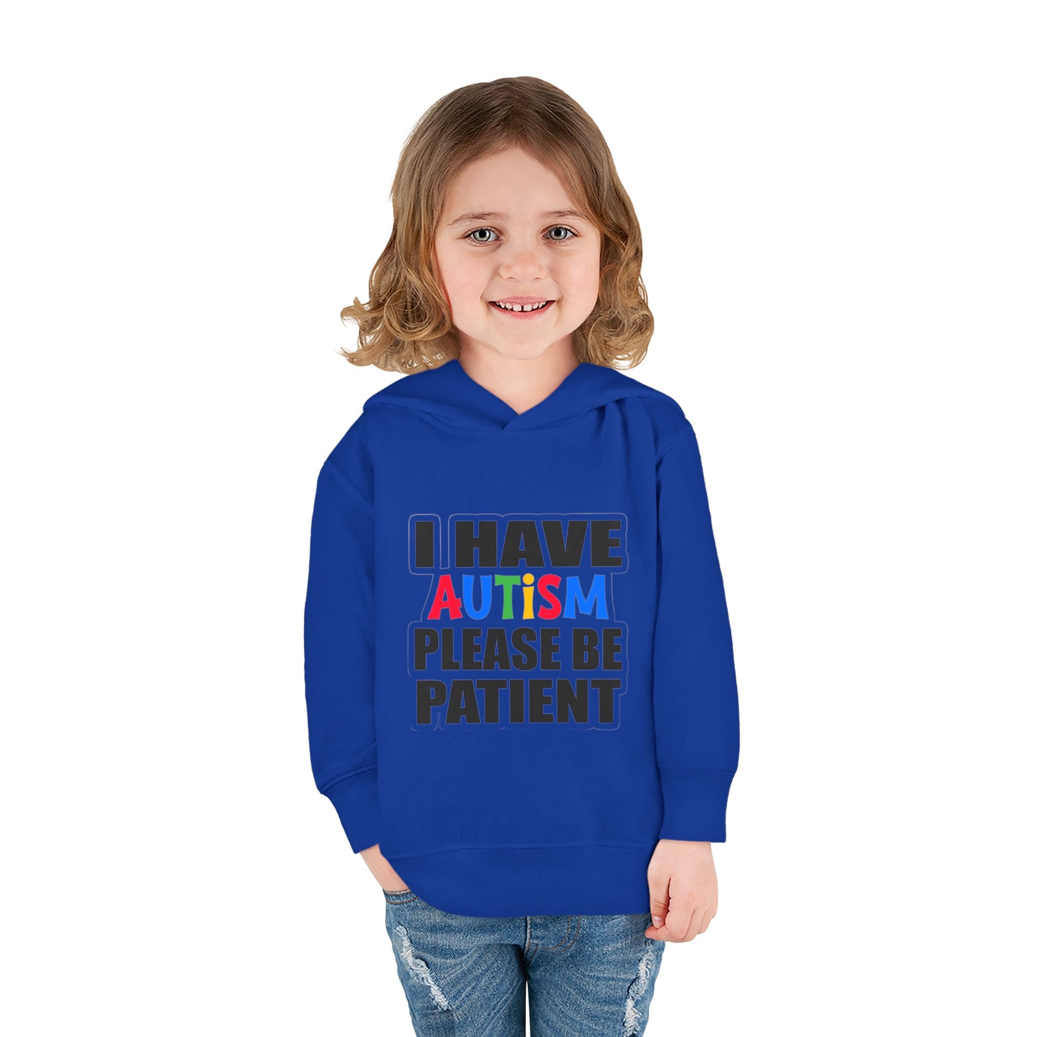 Toddler Hoodie — "I Have Autism Please Be Patient" Awareness Pullover